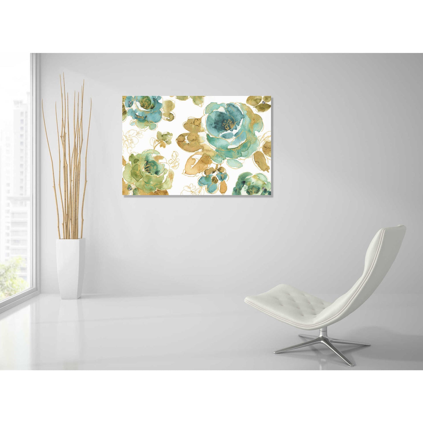 Epic Art 'My Greenhouse Roses I,' by Lisa Audit, Acrylic Glass Wall Art,36x24