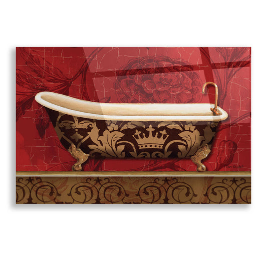 Epic Art 'Royal Red Bath II,' by Lisa Audit, Acrylic Glass Wall Art