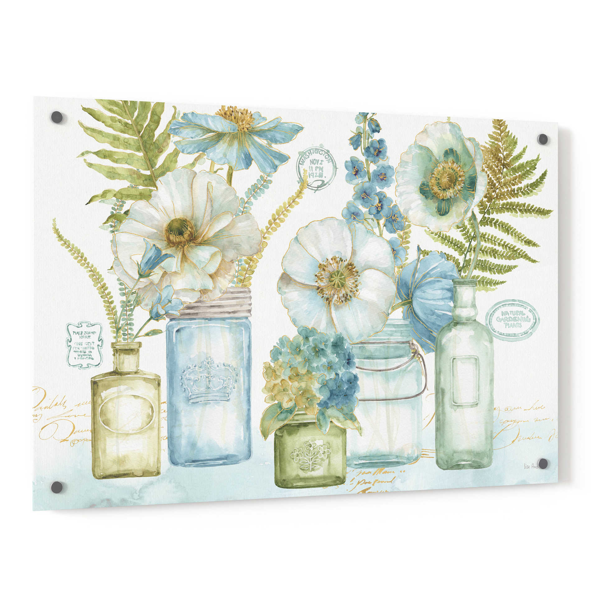 Epic Art 'My Greenhouse Bouquet I,' by Lisa Audit, Acrylic Glass Wall Art,36x24