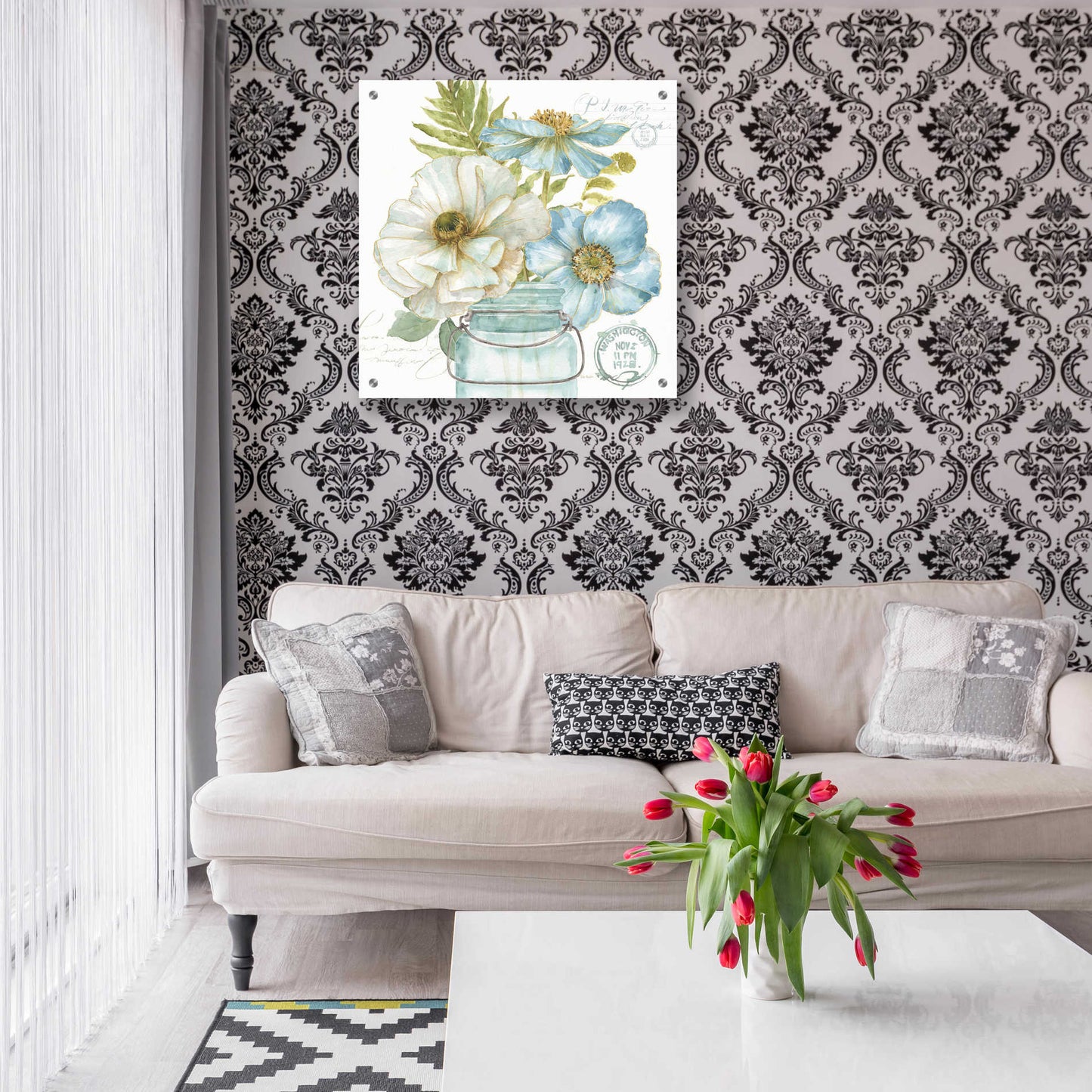 Epic Art 'My Greenhouse Bouquet II,' by Lisa Audit, Acrylic Glass Wall Art,24x24
