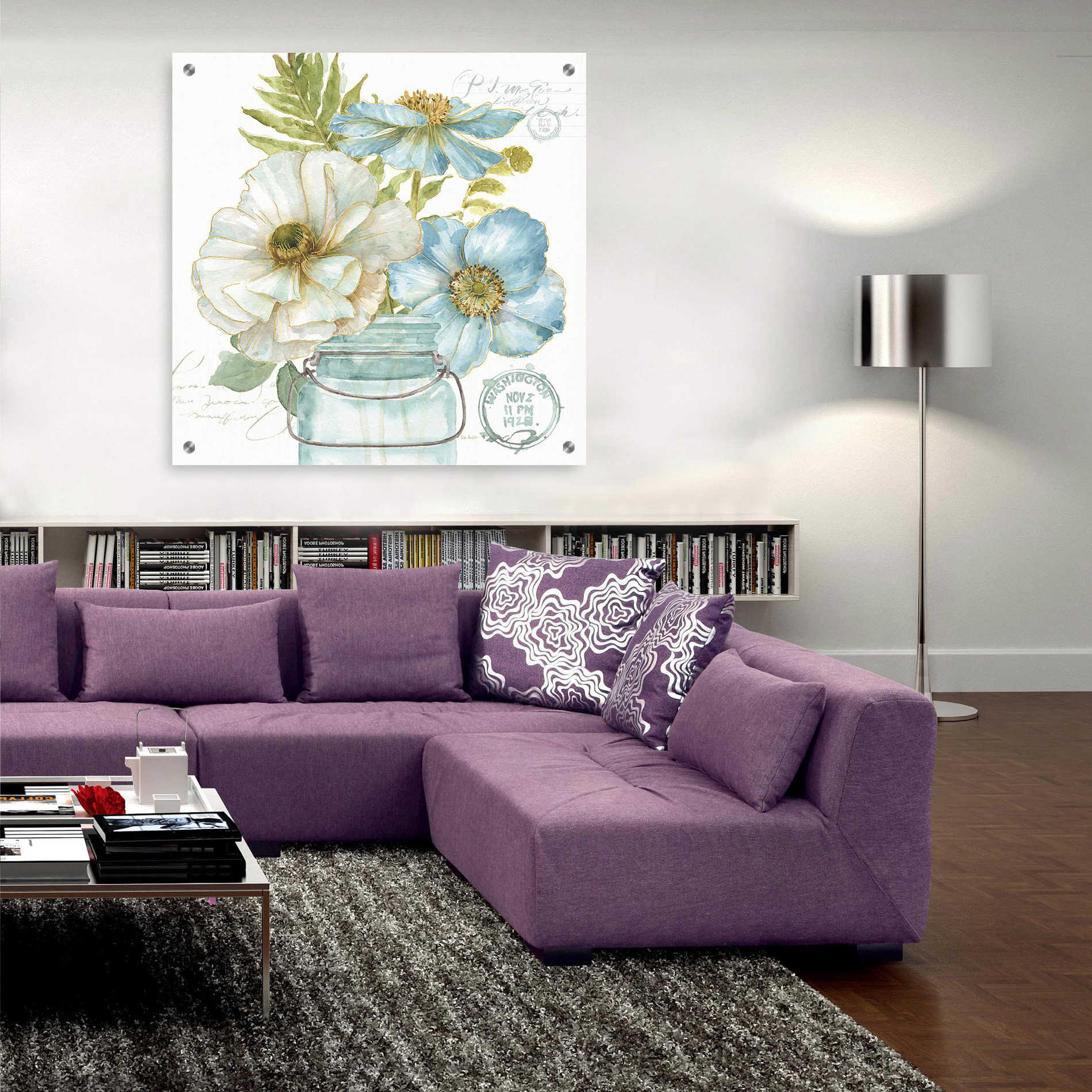 Epic Art 'My Greenhouse Bouquet II,' by Lisa Audit, Acrylic Glass Wall Art,36x36