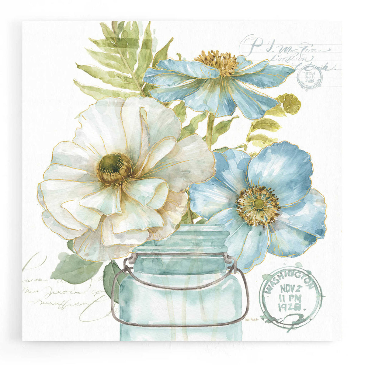 Epic Art 'My Greenhouse Bouquet II,' by Lisa Audit, Acrylic Glass Wall Art