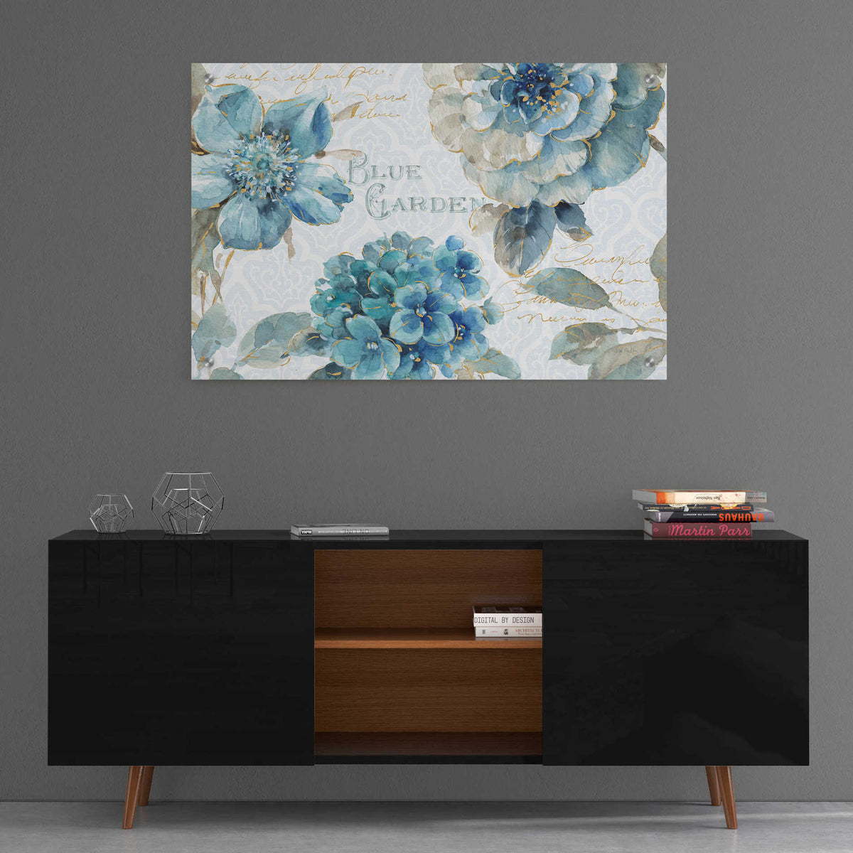 Epic Art 'Indigold I,' by Lisa Audit, Acrylic Glass Wall Art,36x24