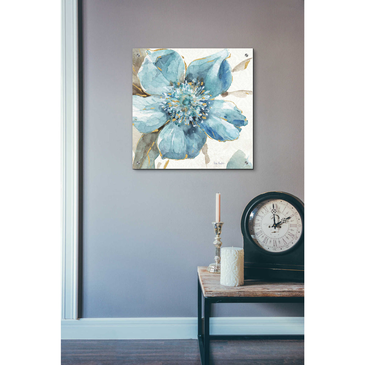 Epic Art 'Indigold VI,' by Lisa Audit, Acrylic Glass Wall Art,24x24