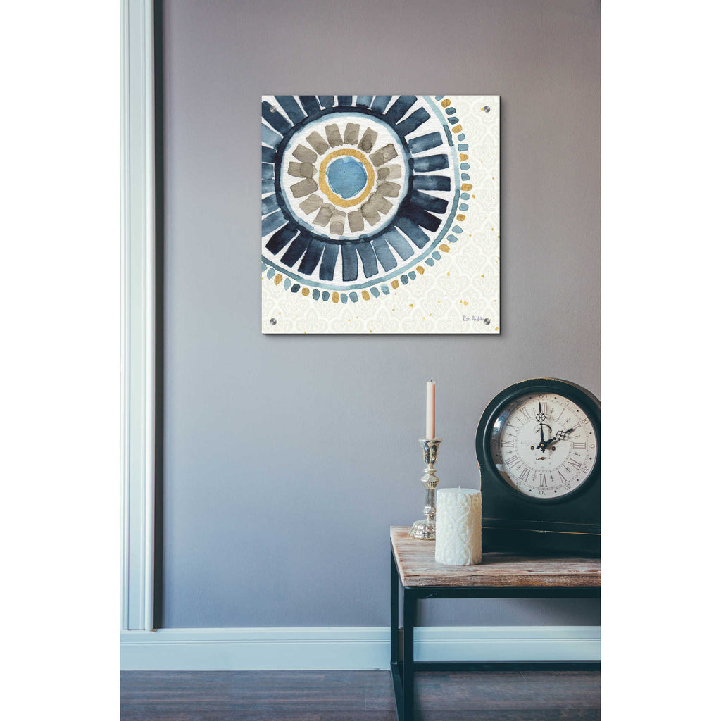 Epic Art 'Indigold XVII,' by Lisa Audit, Acrylic Glass Wall Art,24x24