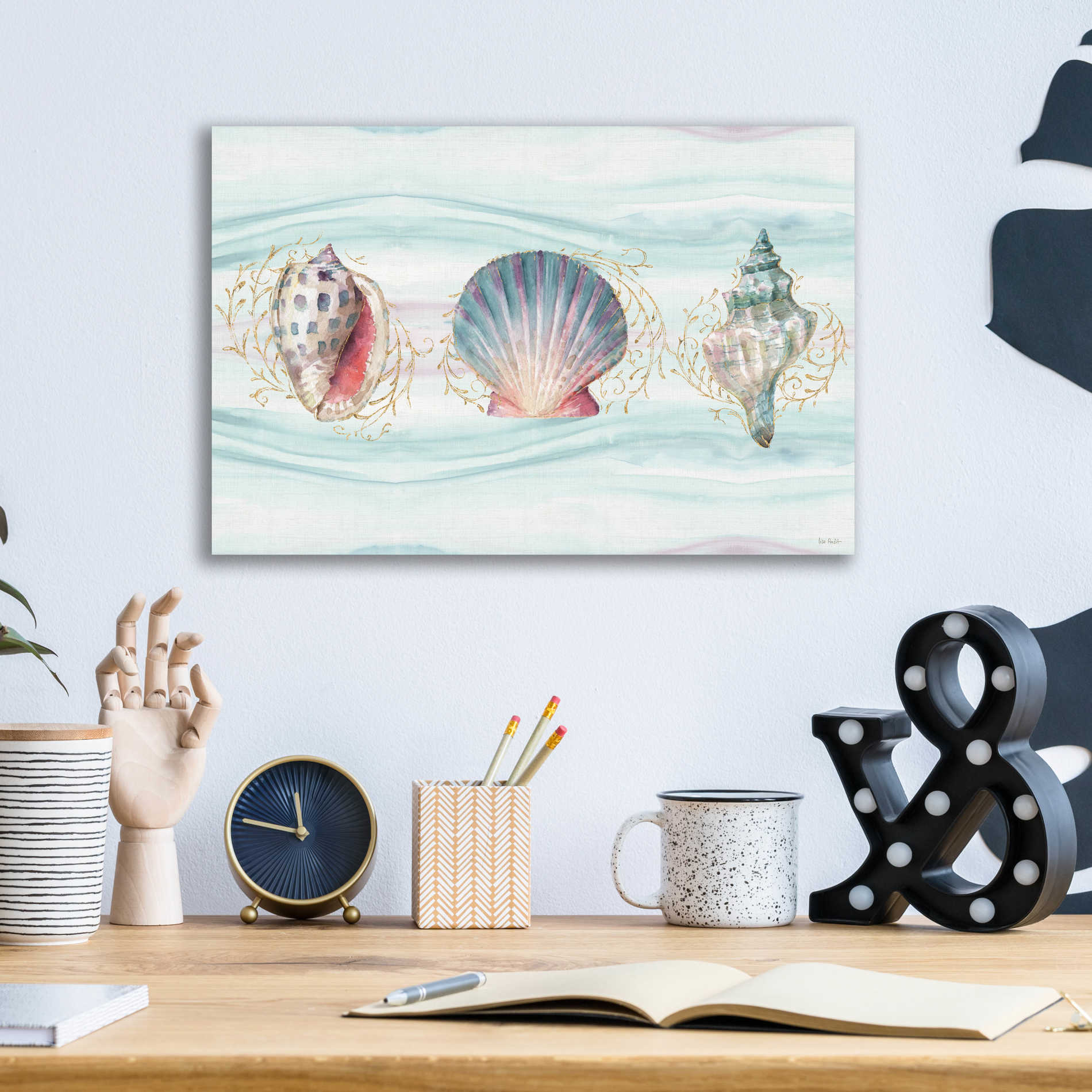 Epic Art 'Ocean Dream XIV' by Lisa Audit, Acrylic Glass Wall Art,16x12