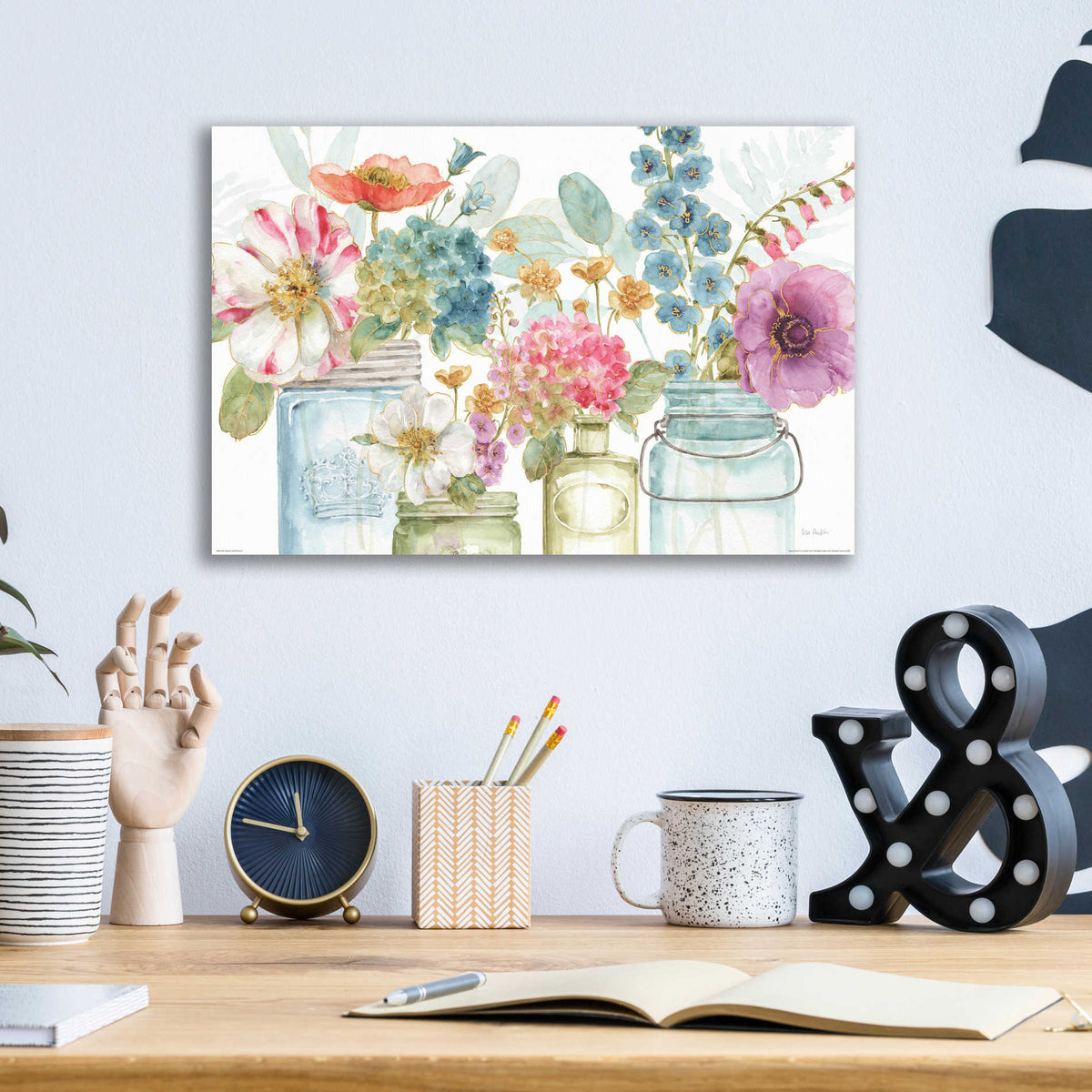Epic Art 'Rainbow Seeds Flowers X' by Lisa Audit, Acrylic Glass Wall Art,16x12