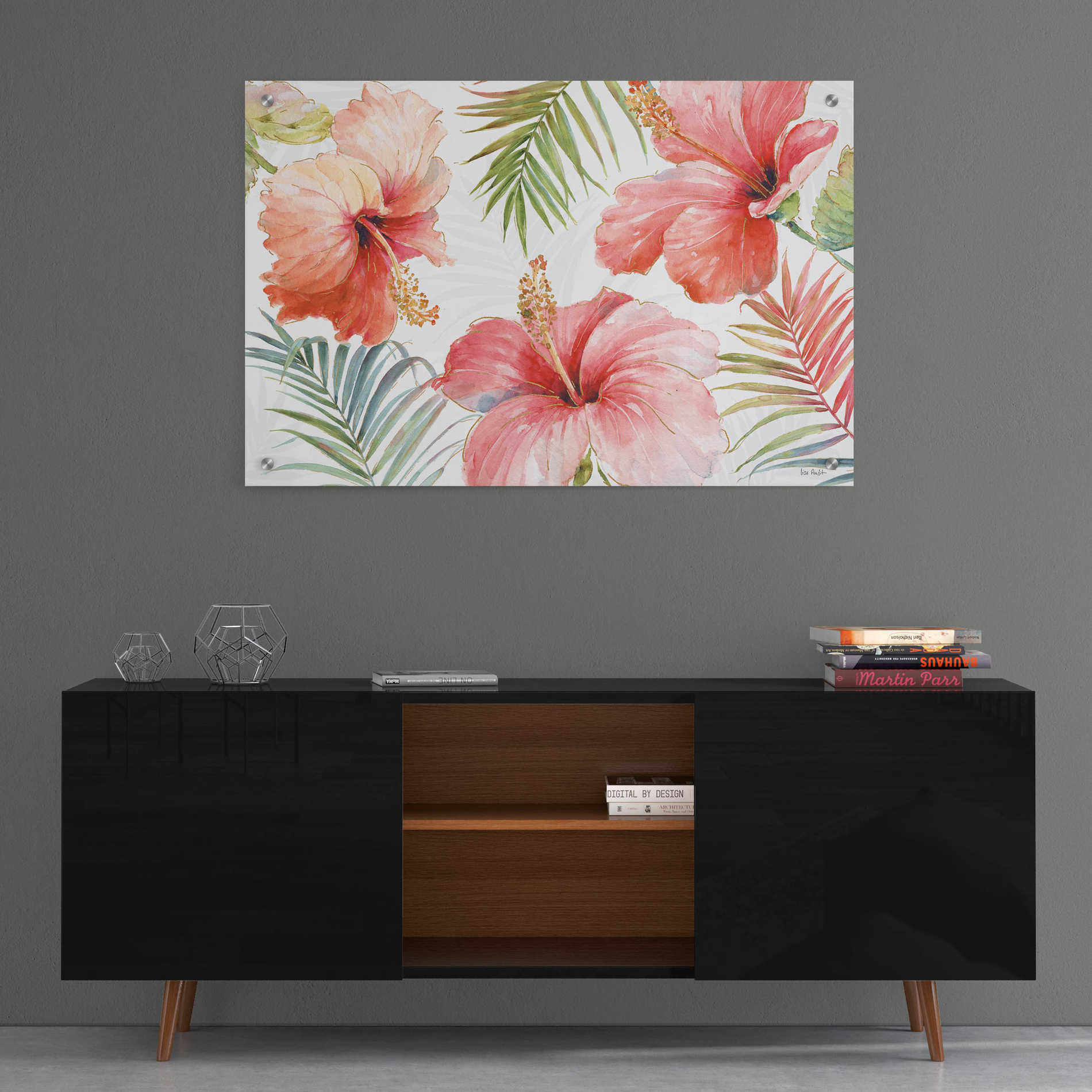 Epic Art 'Tropical Blush I' by Lisa Audit, Acrylic Glass Wall Art,36x24