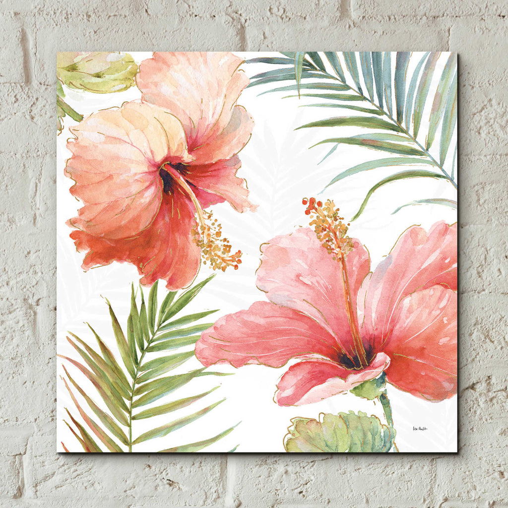 Epic Art 'Tropical Blush II' by Lisa Audit, Acrylic Glass Wall Art,12x12