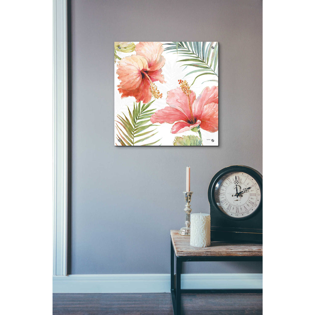 Epic Art 'Tropical Blush II' by Lisa Audit, Acrylic Glass Wall Art,24x24
