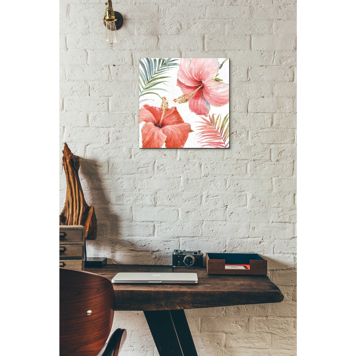 Epic Art 'Tropical Blush III' by Lisa Audit, Acrylic Glass Wall Art,12x12