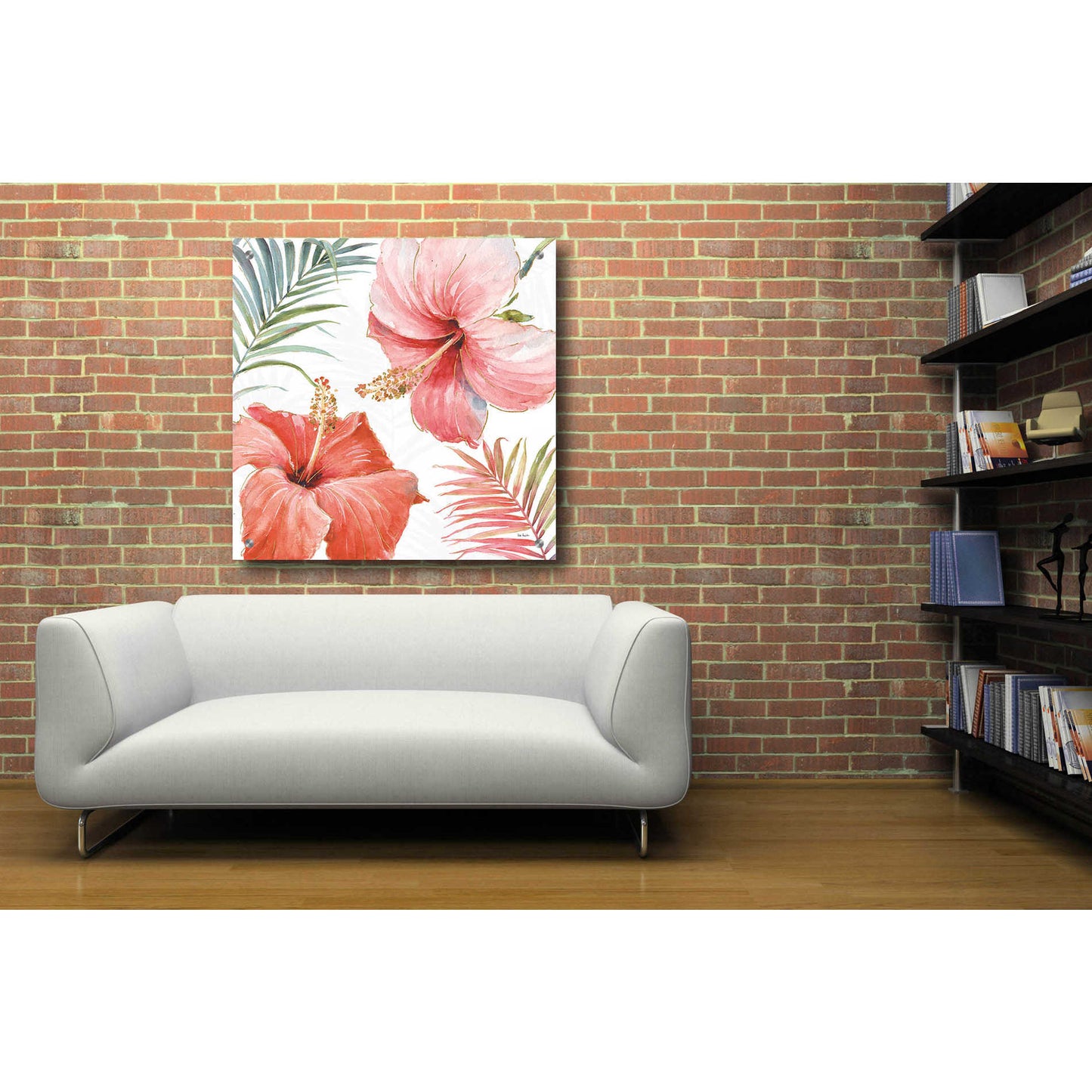 Epic Art 'Tropical Blush III' by Lisa Audit, Acrylic Glass Wall Art,36x36