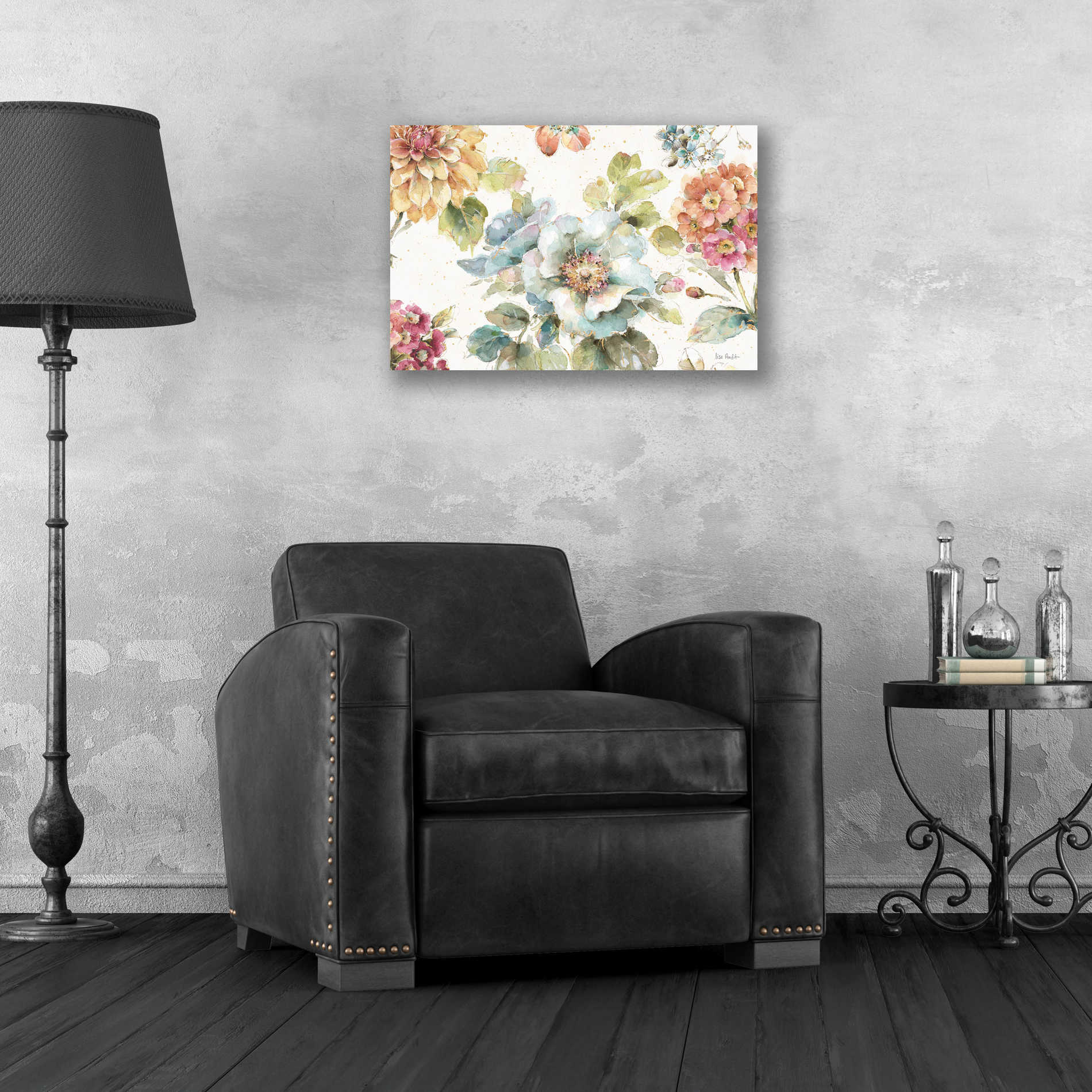 Epic Art 'Country Bloom I' by Lisa Audit, Acrylic Glass Wall Art,24x16
