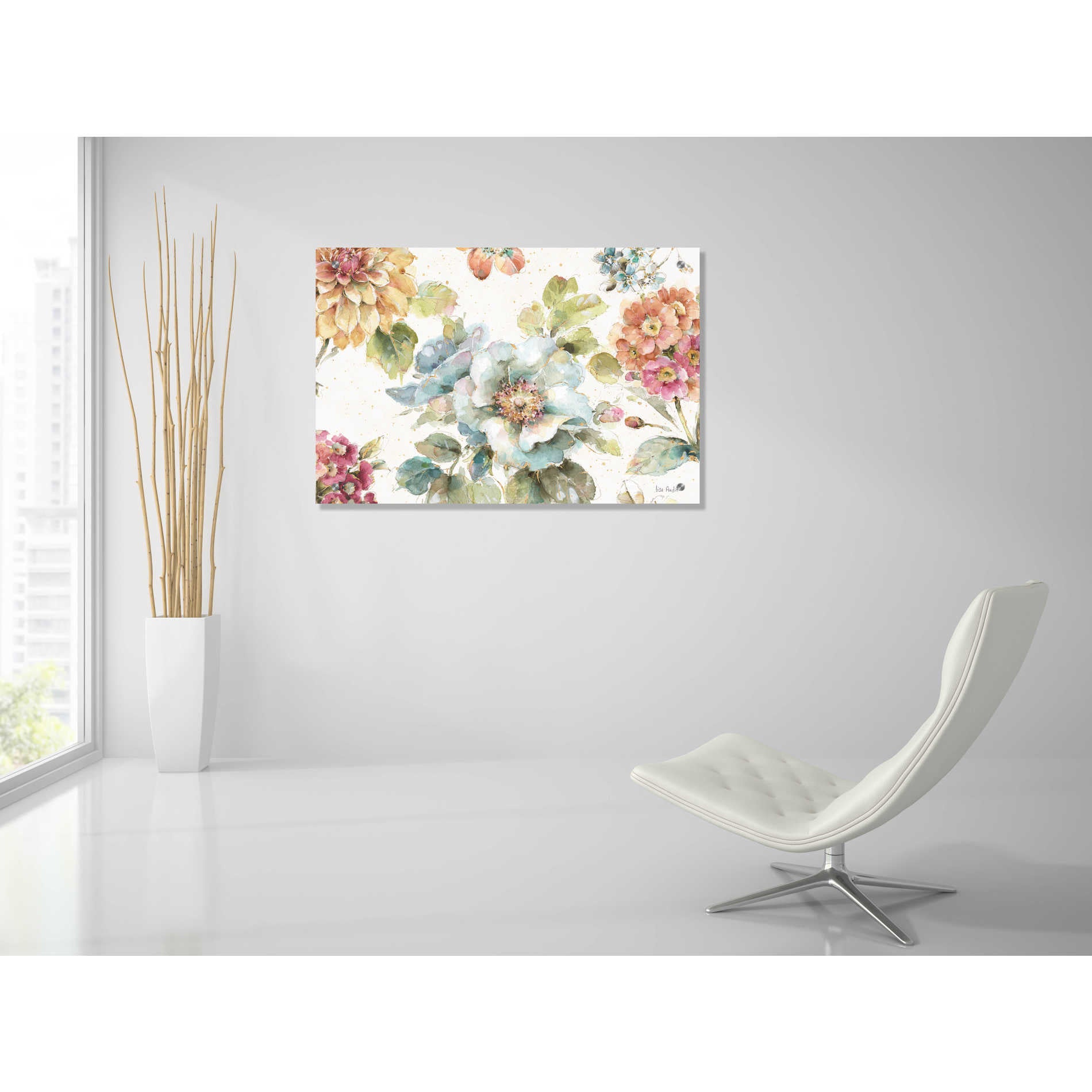 Epic Art 'Country Bloom I' by Lisa Audit, Acrylic Glass Wall Art,36x24