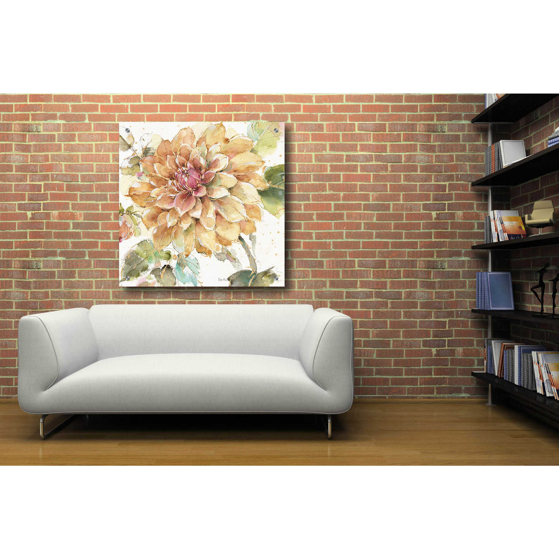 Epic Art 'Country Bloom V' by Lisa Audit, Acrylic Glass Wall Art,36x36