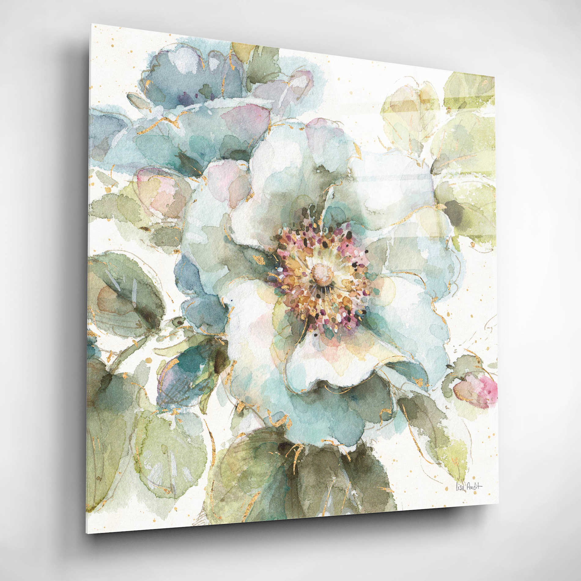 Epic Art 'Country Bloom VII' by Lisa Audit, Acrylic Glass Wall Art,12x12