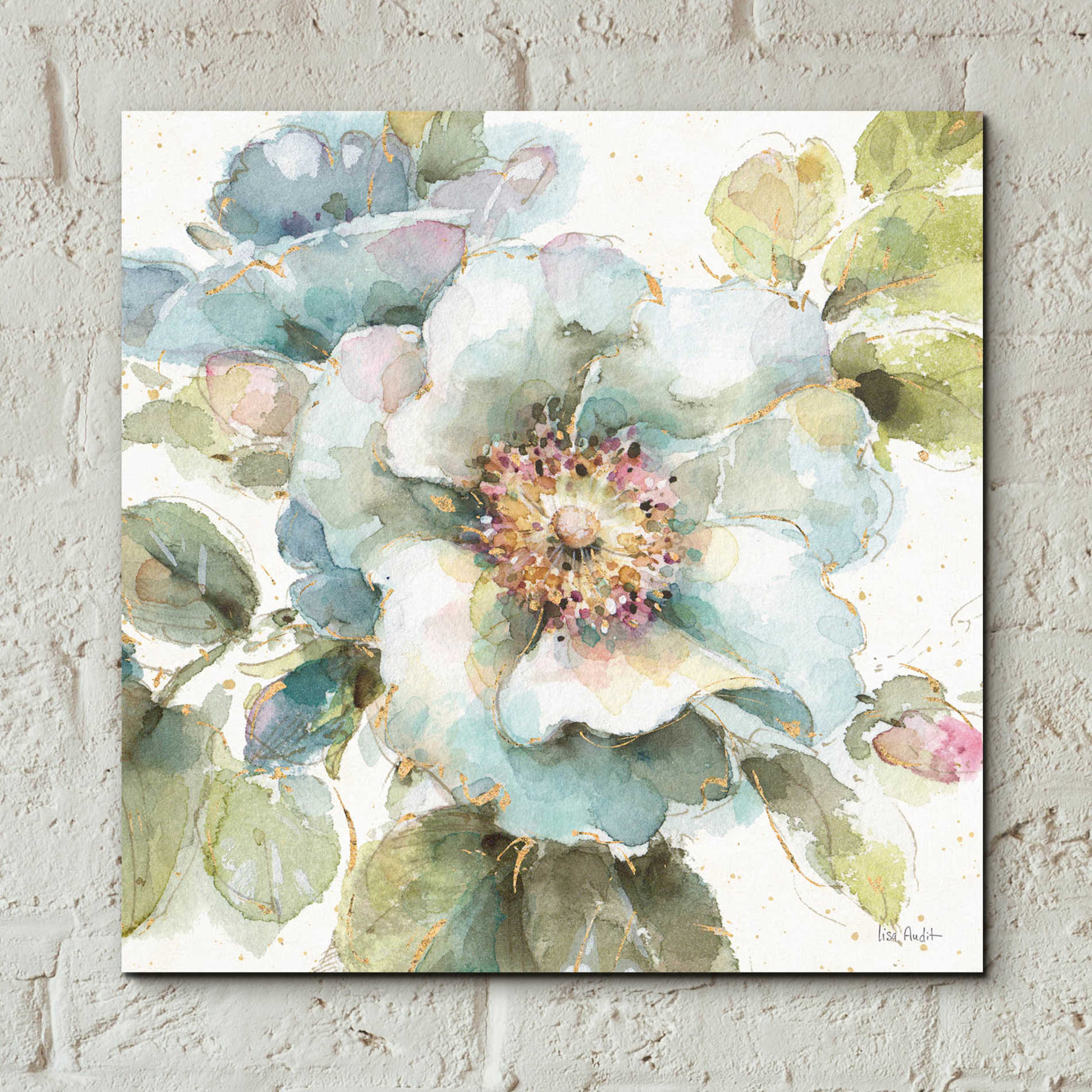 Epic Art 'Country Bloom VII' by Lisa Audit, Acrylic Glass Wall Art,12x12