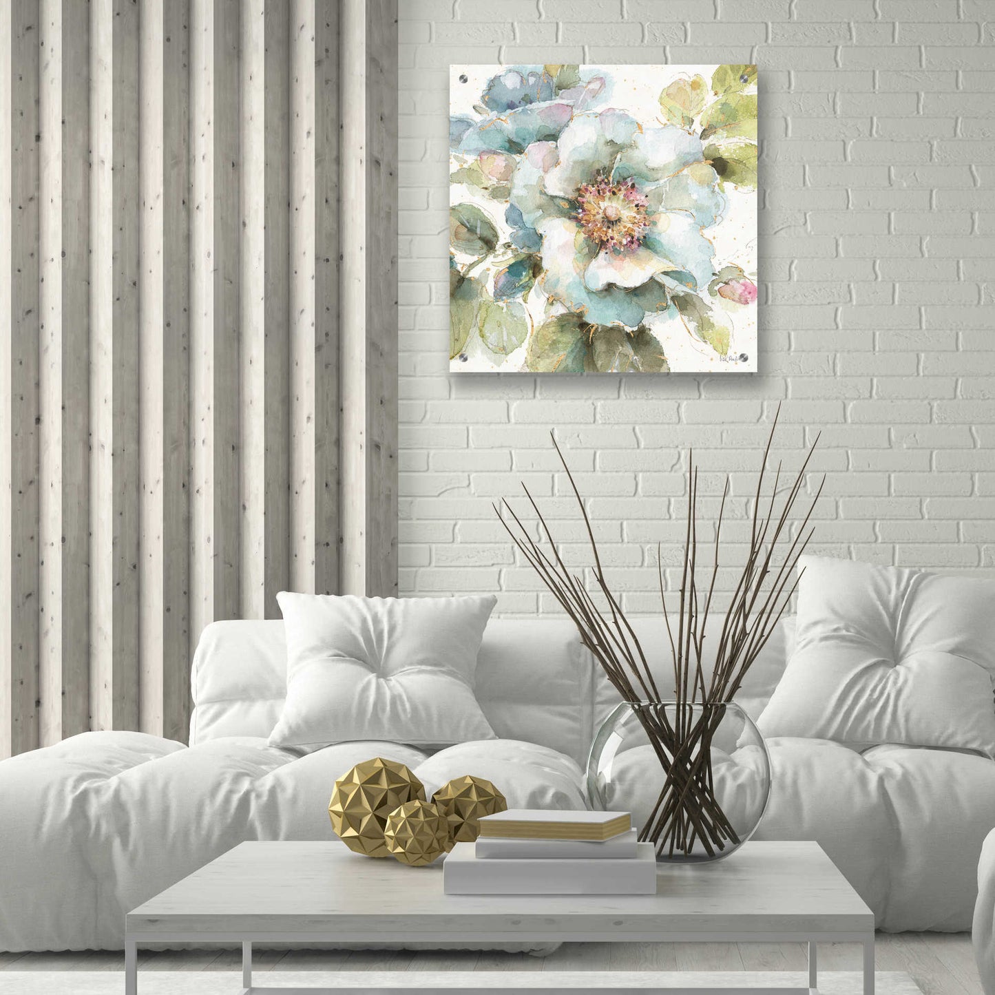 Epic Art 'Country Bloom VII' by Lisa Audit, Acrylic Glass Wall Art,24x24