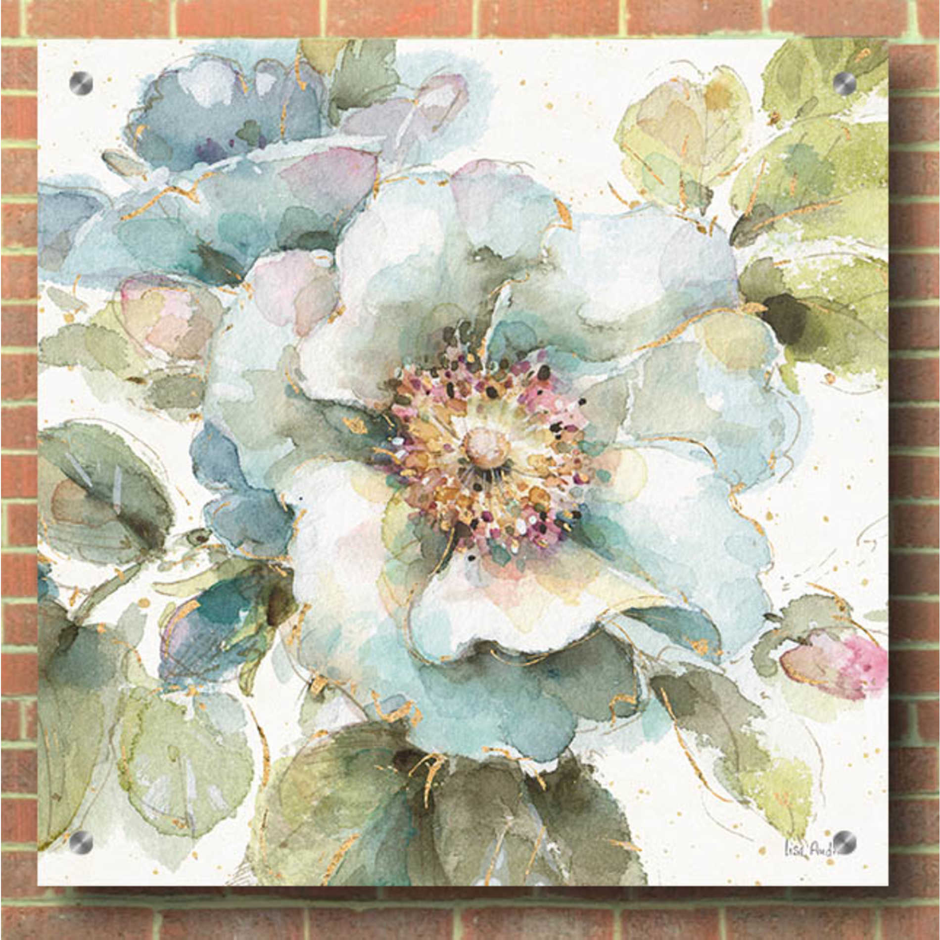 Epic Art 'Country Bloom VII' by Lisa Audit, Acrylic Glass Wall Art,36x36