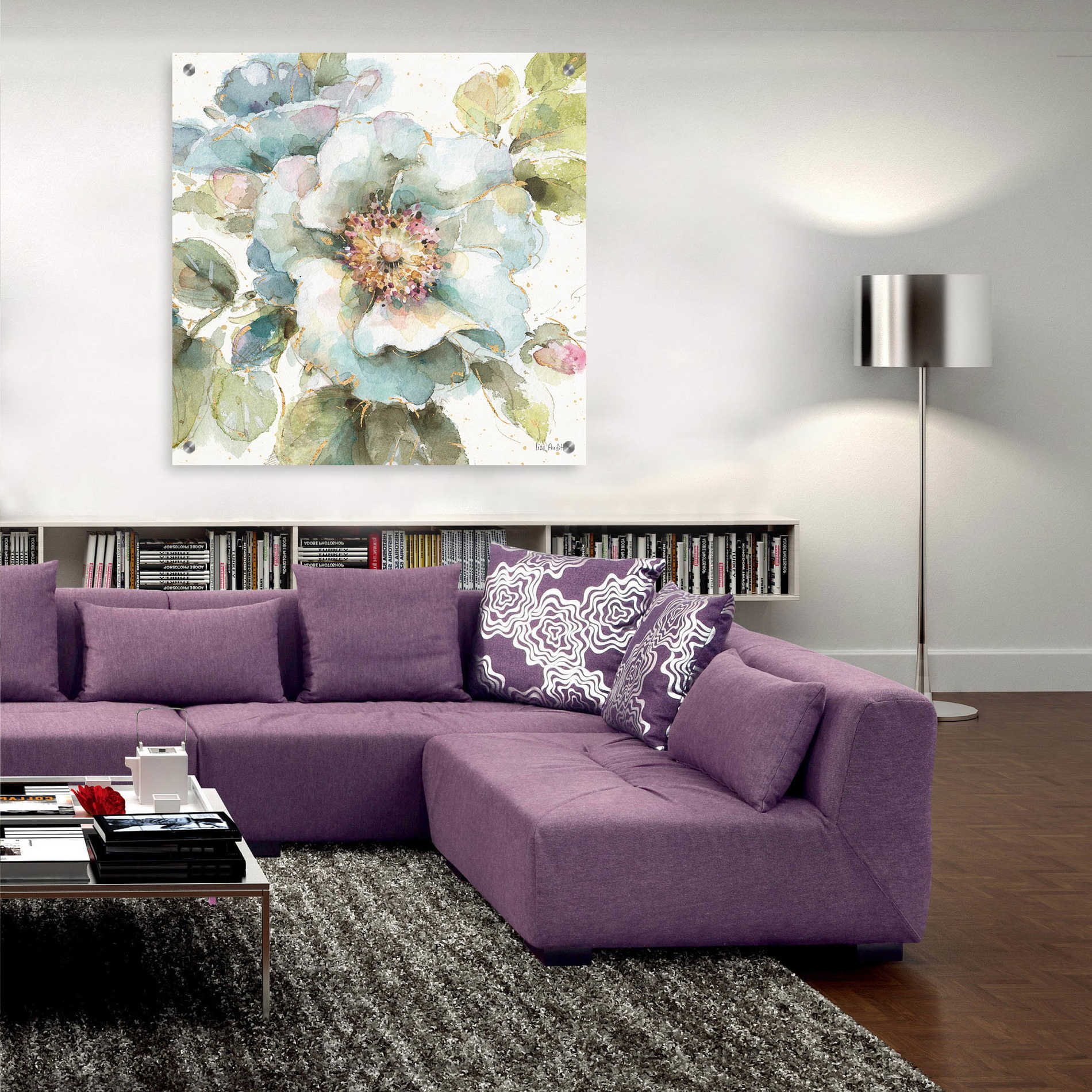 Epic Art 'Country Bloom VII' by Lisa Audit, Acrylic Glass Wall Art,36x36