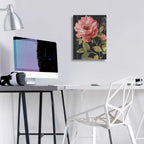 Epic Art 'Harmonious Rose Black' by Lisa Audit, Acrylic Glass Wall Art,12x16