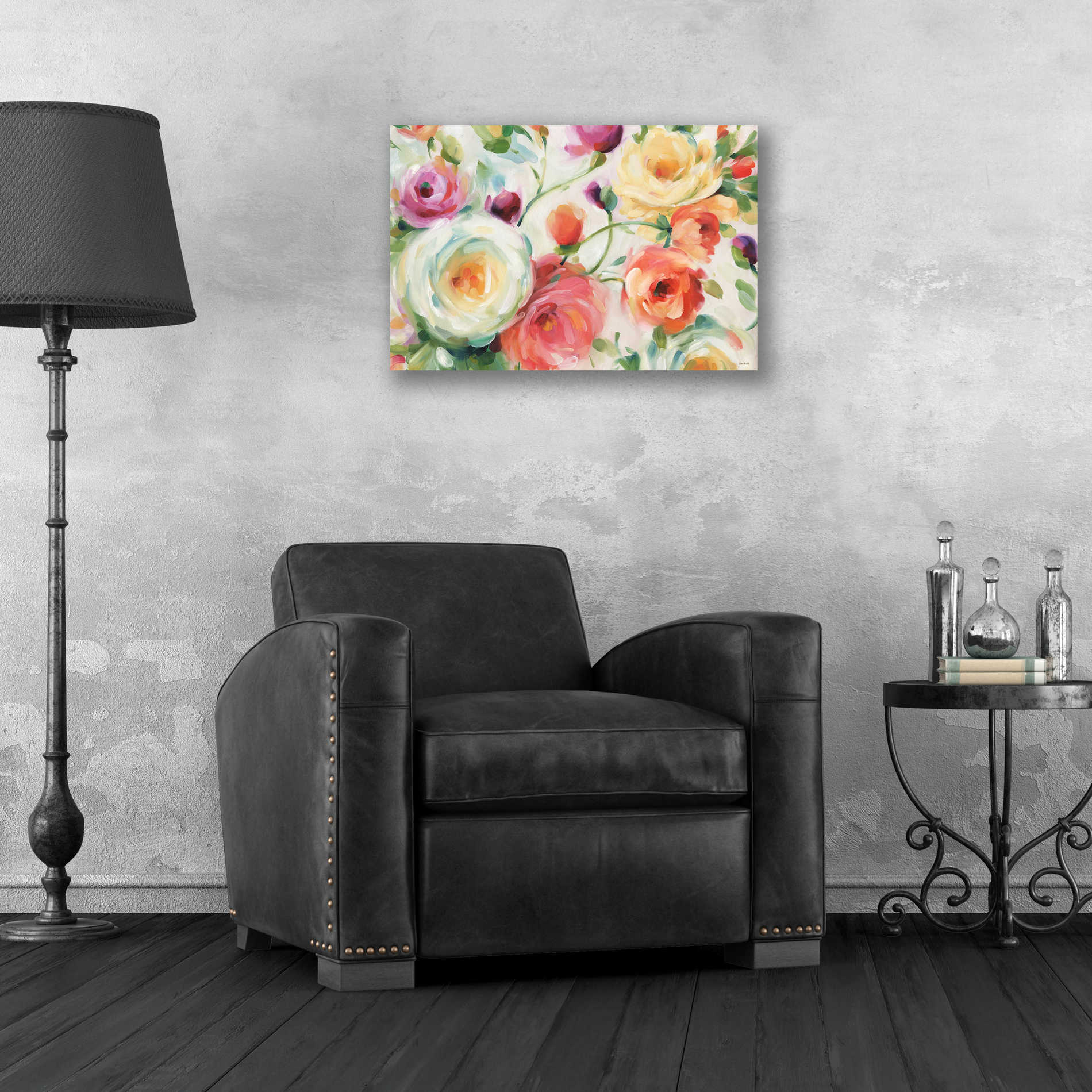 Epic Art 'Florabundance I' by Lisa Audit, Acrylic Glass Wall Art,24x16