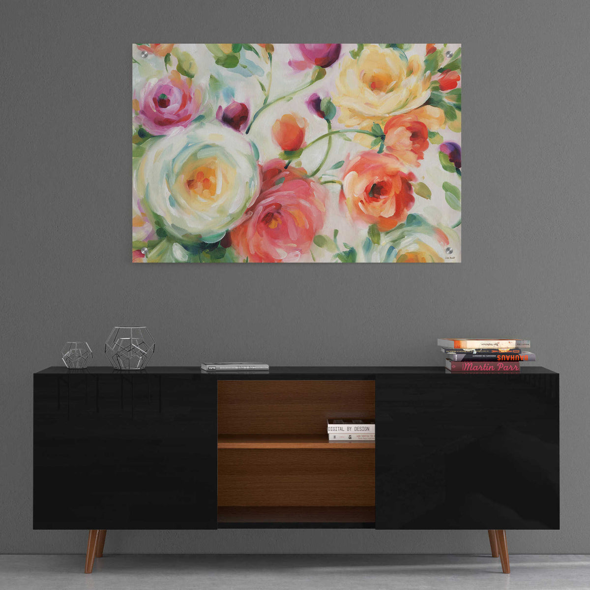 Epic Art 'Florabundance I' by Lisa Audit, Acrylic Glass Wall Art,36x24