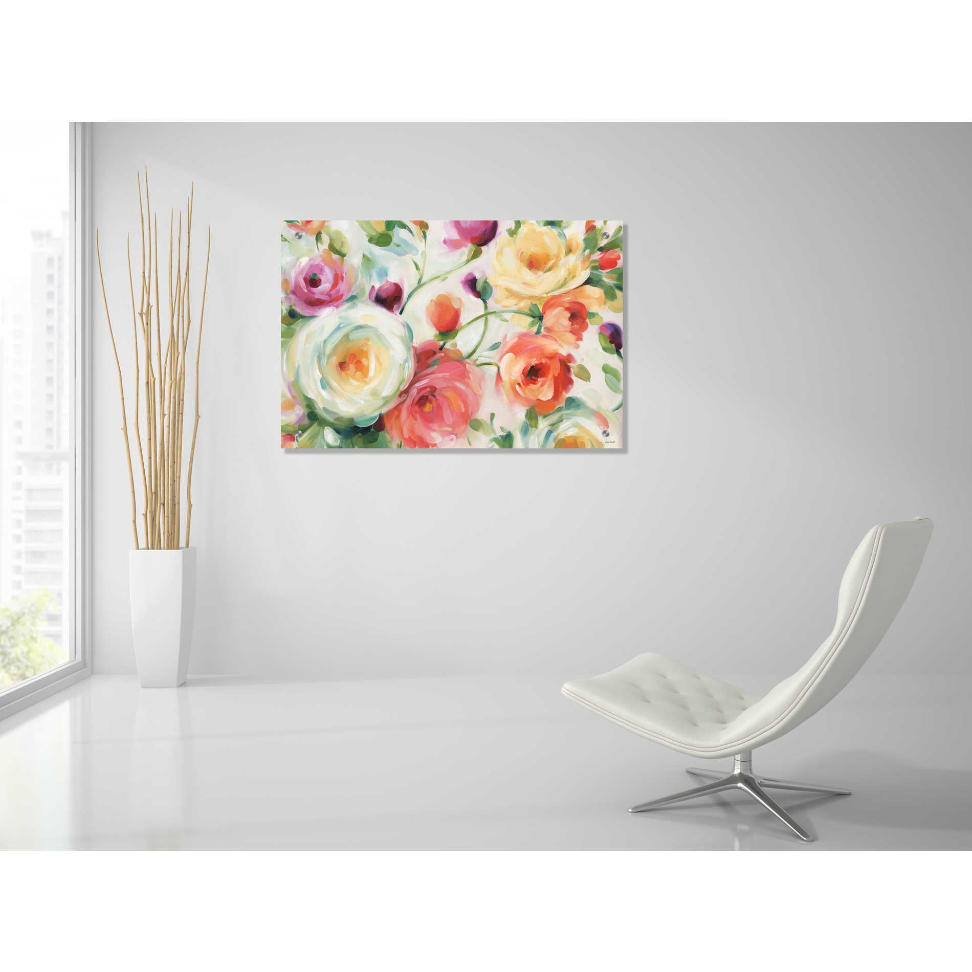 Epic Art 'Florabundance I' by Lisa Audit, Acrylic Glass Wall Art,36x24