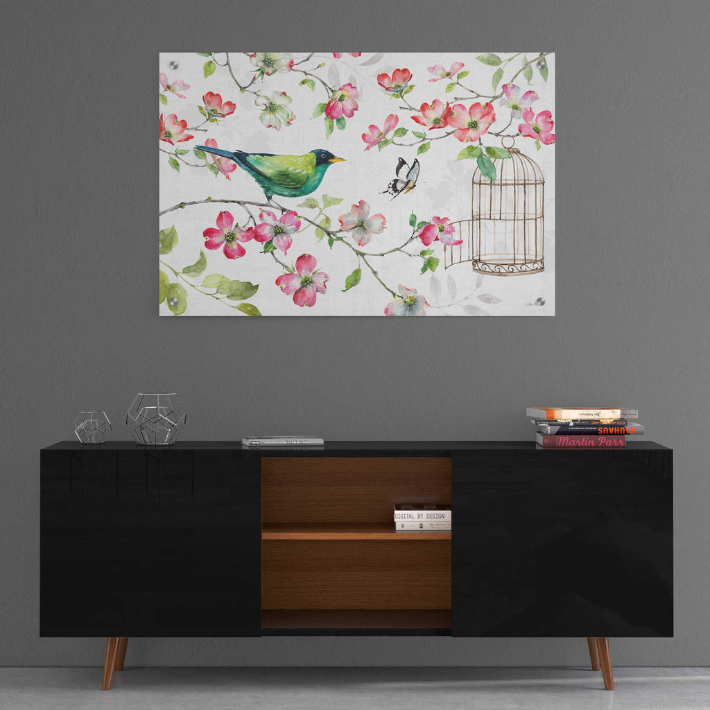 Epic Art 'Dogwood Garden I' by Lisa Audit, Acrylic Glass Wall Art,36x24