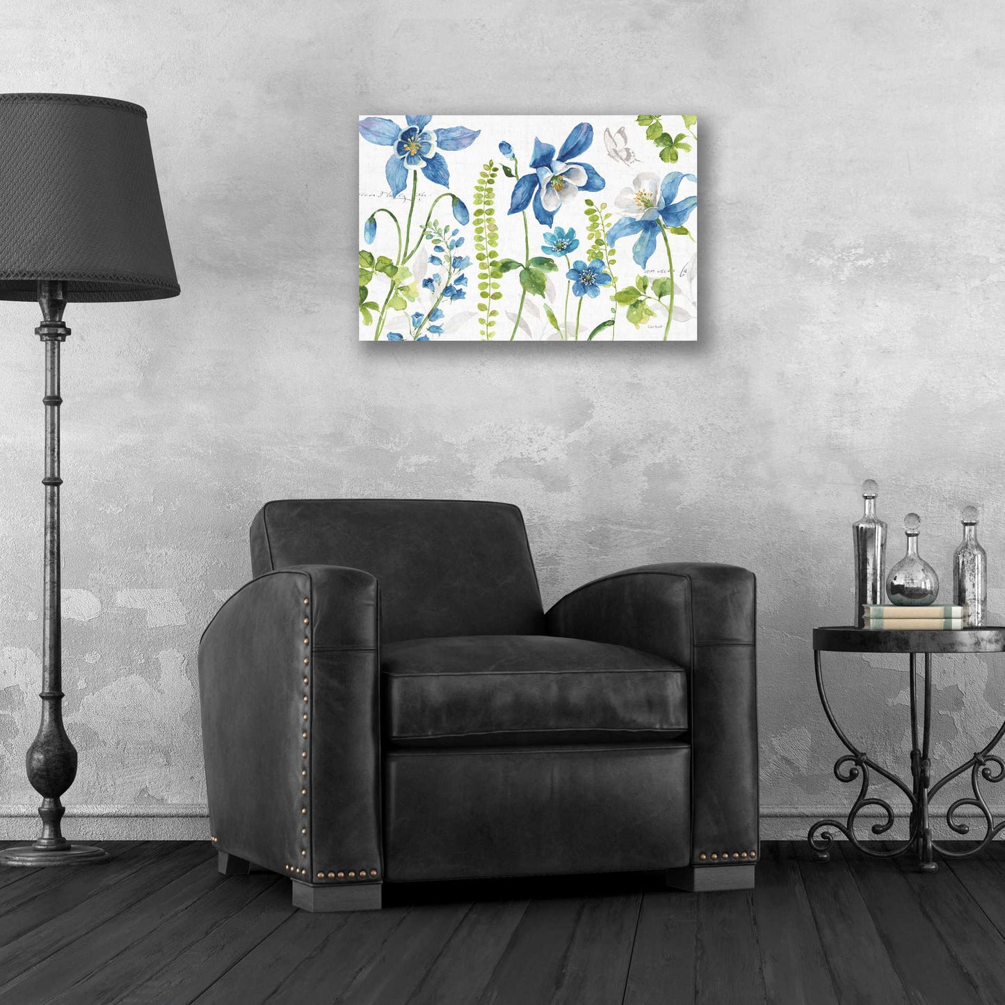 Epic Art 'Blue and Green Garden I' by Lisa Audit, Acrylic Glass Wall Art,24x16