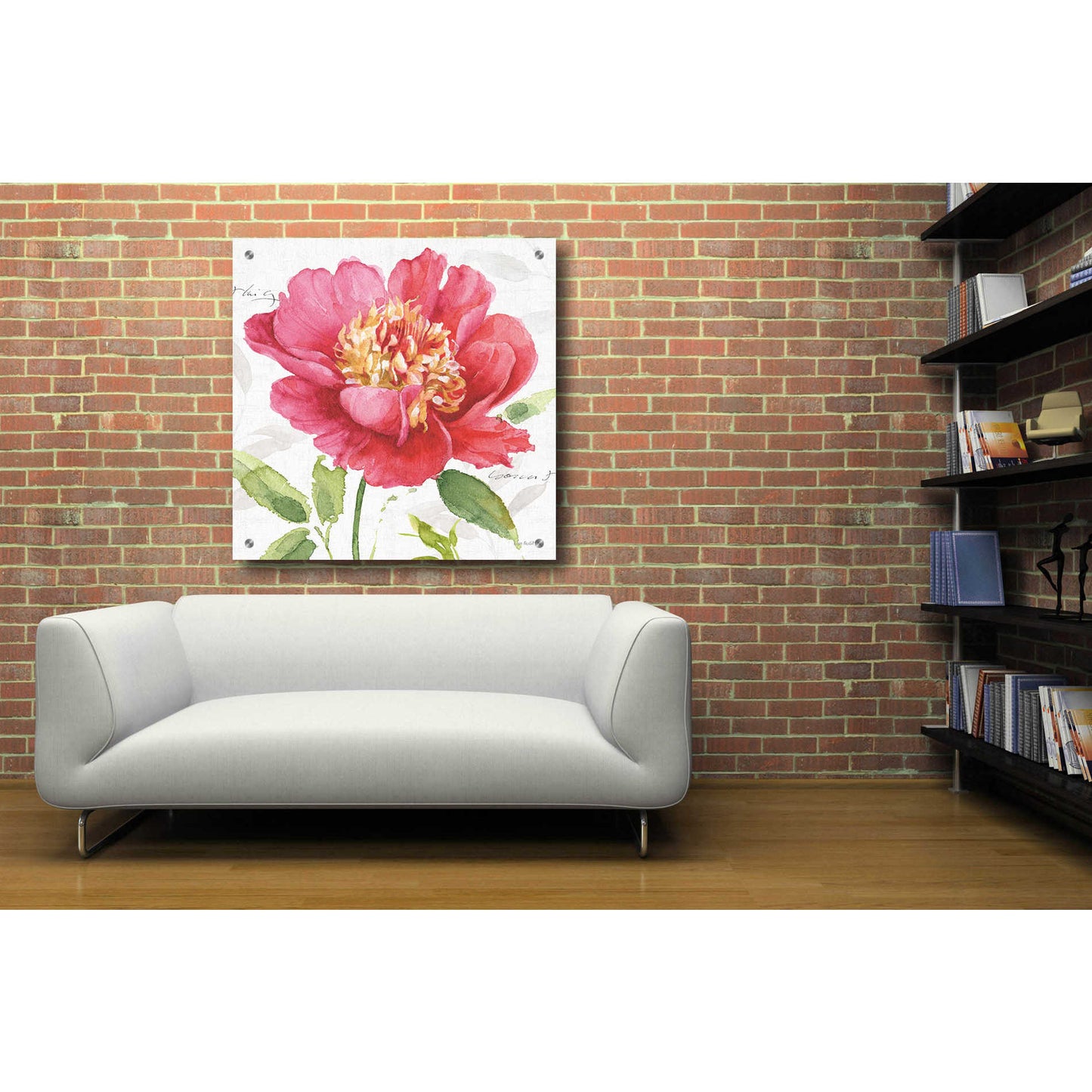Epic Art 'Pink Garden II' by Lisa Audit, Acrylic Glass Wall Art,36x36