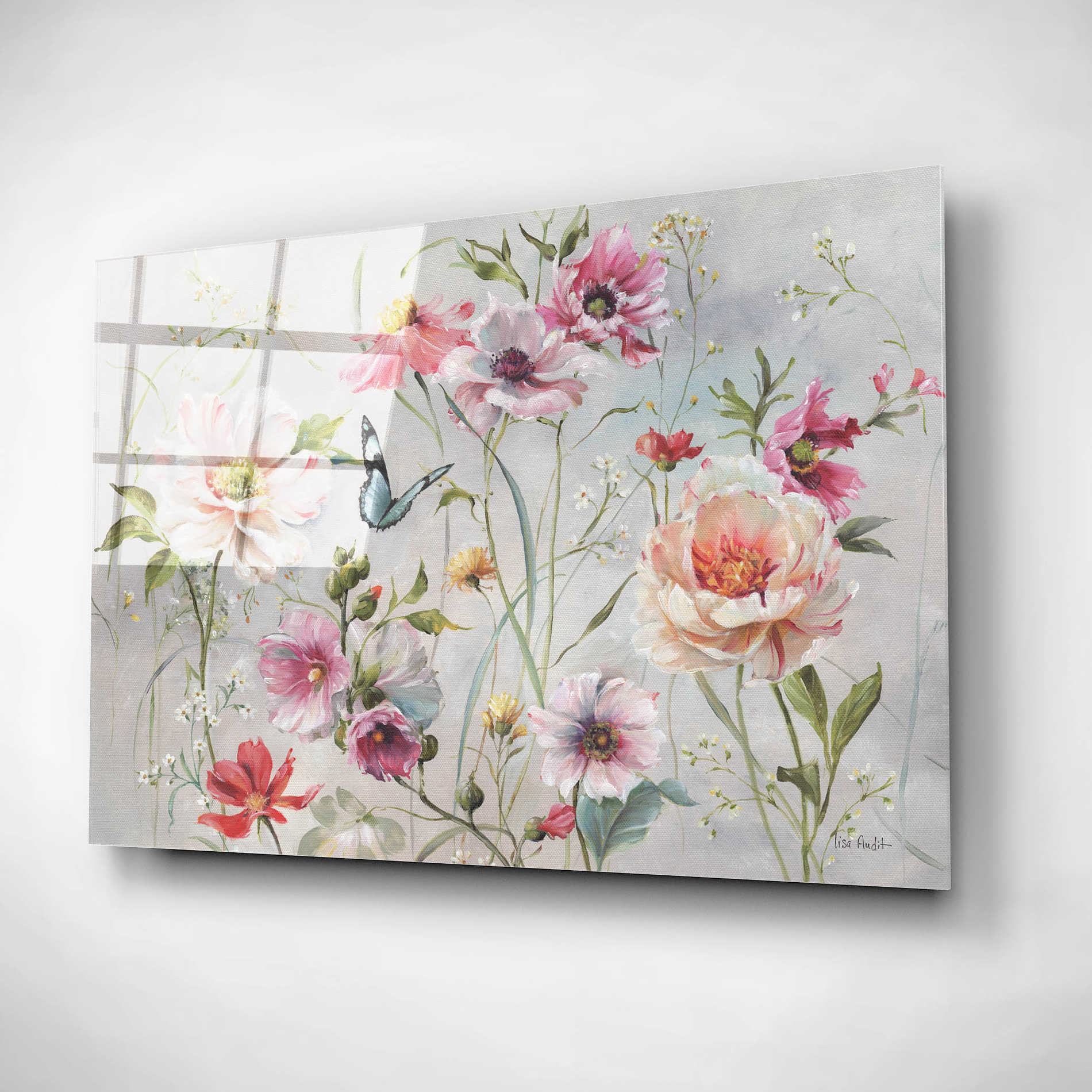 Epic Art 'Antique Garden I' by Lisa Audit, Acrylic Glass Wall Art,16x12