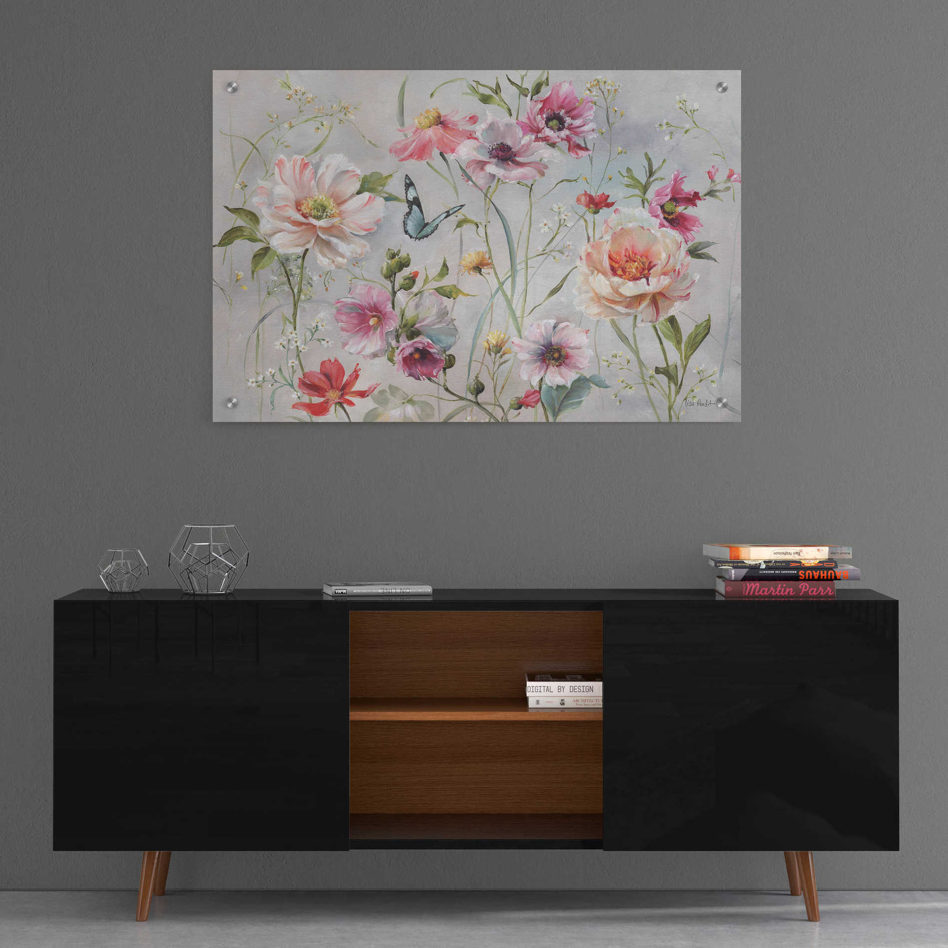 Epic Art 'Antique Garden I' by Lisa Audit, Acrylic Glass Wall Art,36x24