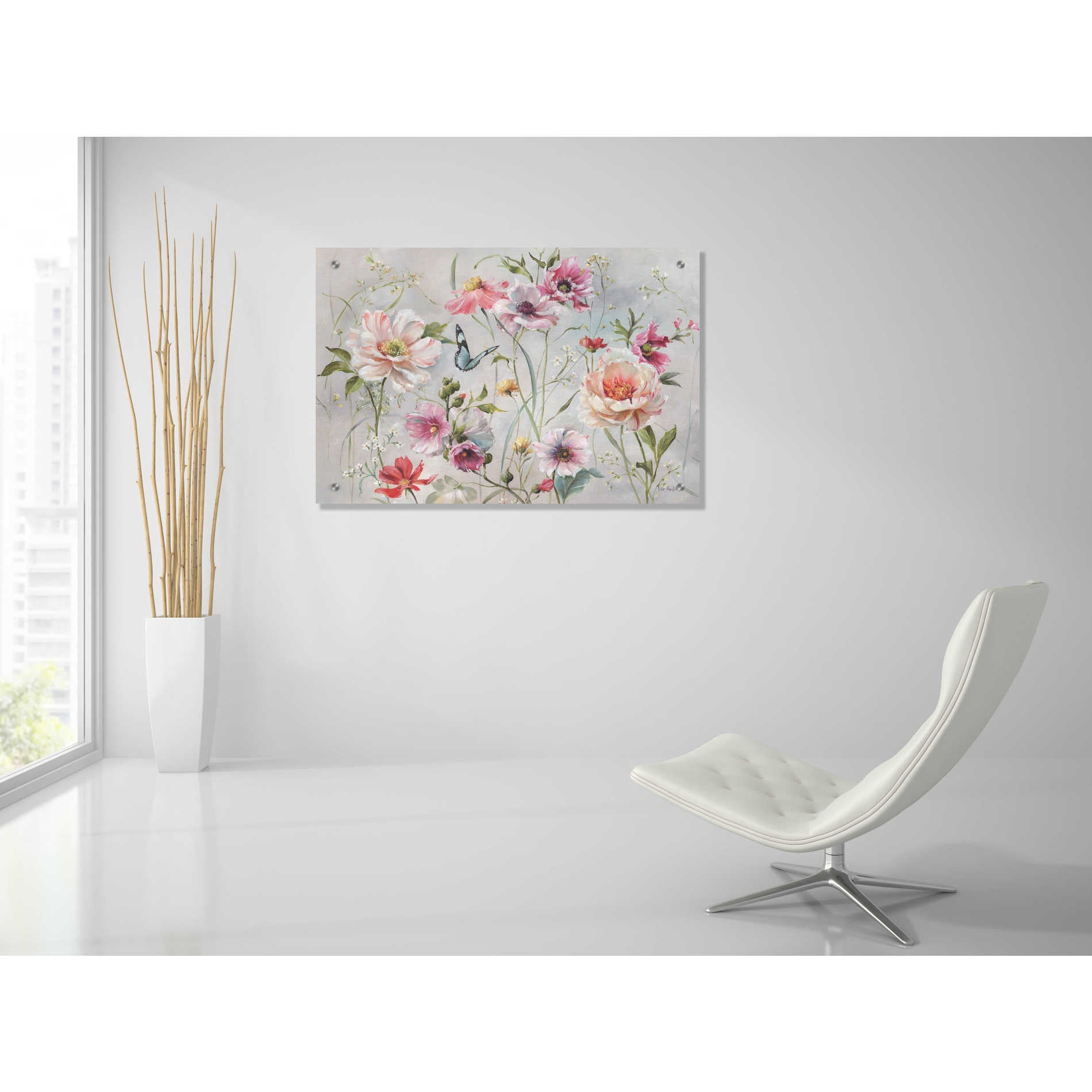 Epic Art 'Antique Garden I' by Lisa Audit, Acrylic Glass Wall Art,36x24