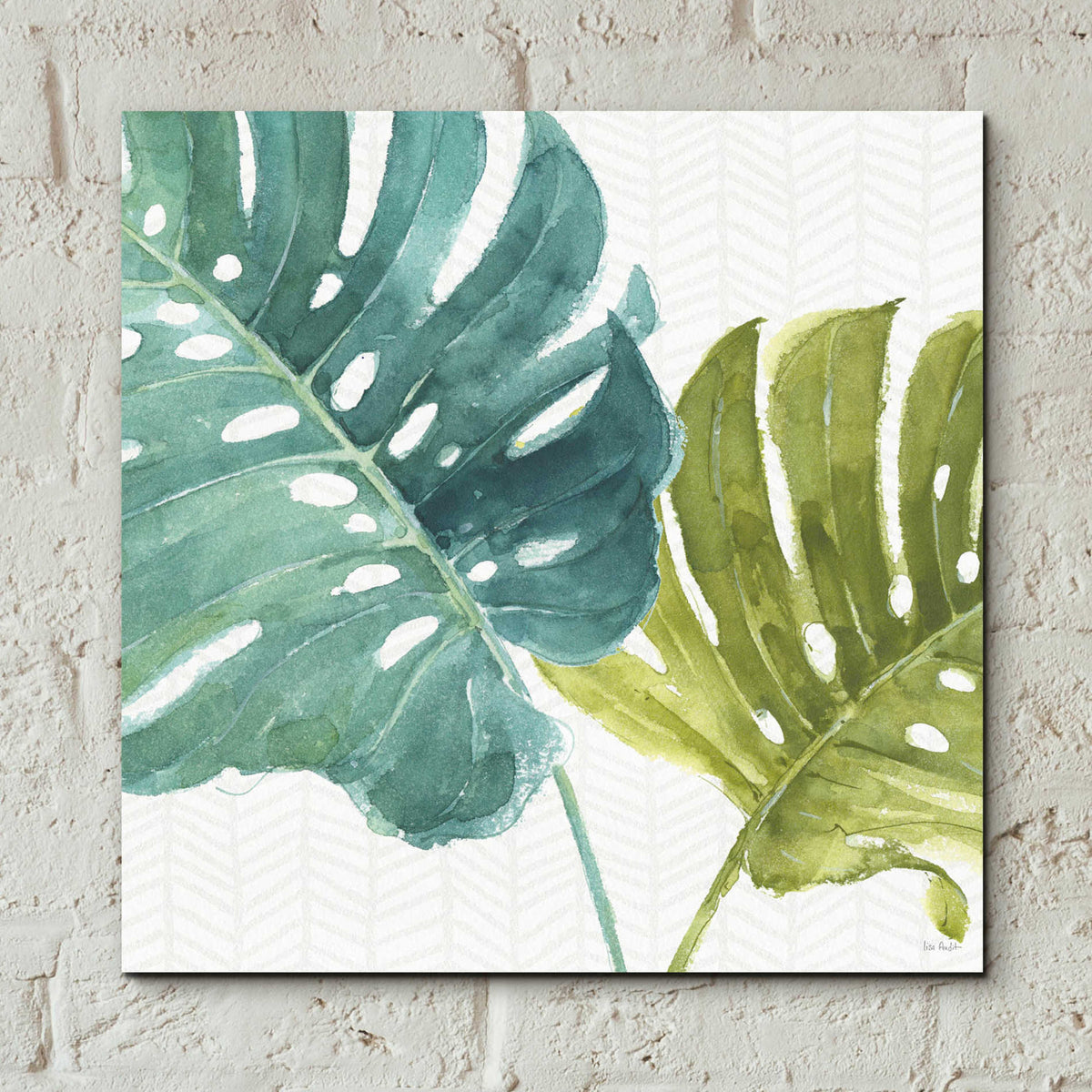 Epic Art 'Mixed Greens LXXV' by Lisa Audit, Acrylic Glass Wall Art,12x12