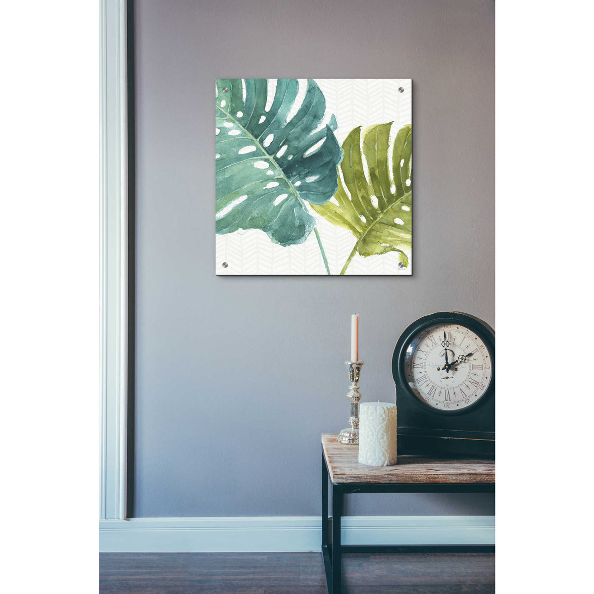 Epic Art 'Mixed Greens LXXV' by Lisa Audit, Acrylic Glass Wall Art,24x24