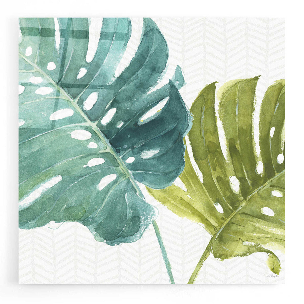 Epic Art 'Mixed Greens LXXV' by Lisa Audit, Acrylic Glass Wall Art