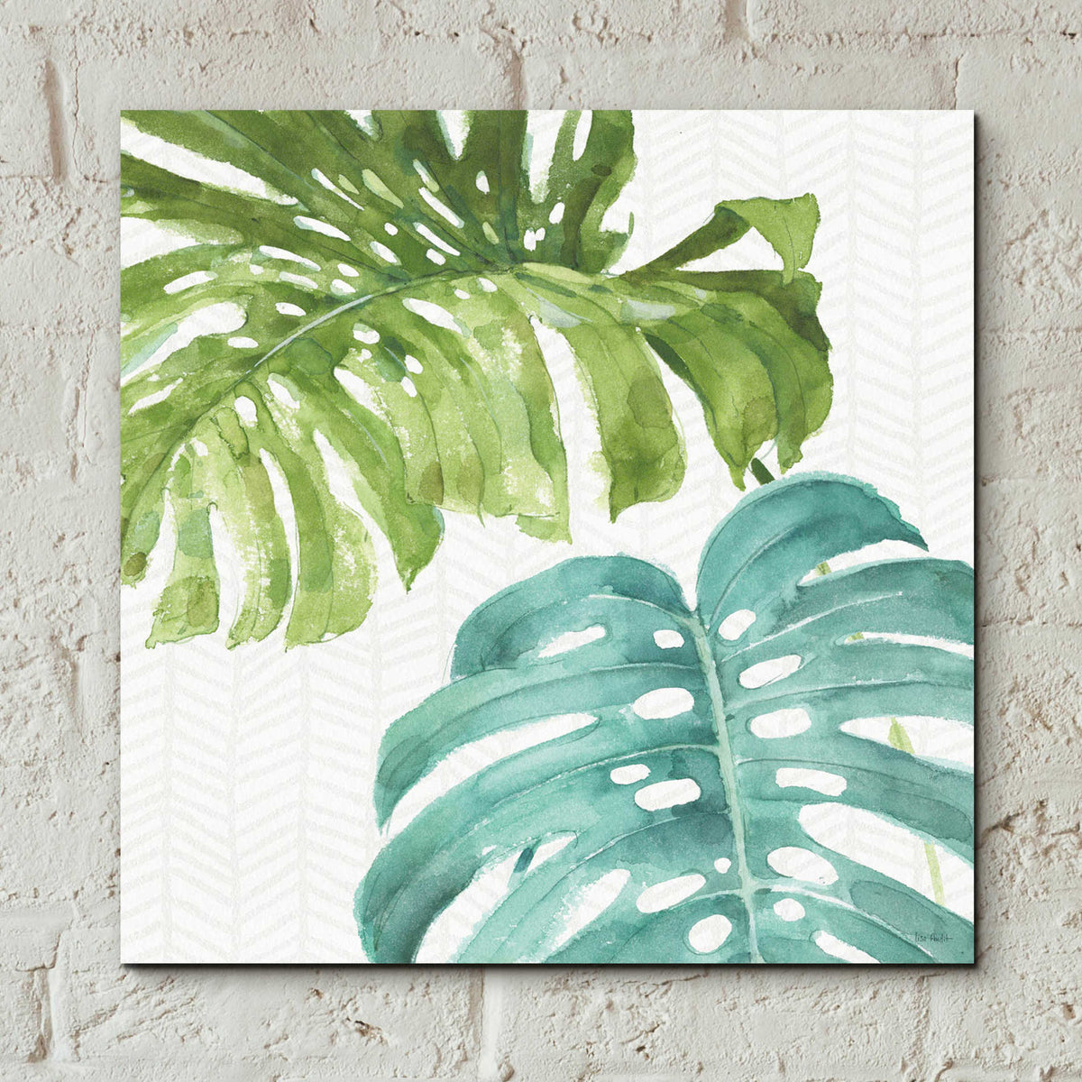 Epic Art 'Mixed Greens LXXVI' by Lisa Audit, Acrylic Glass Wall Art,12x12
