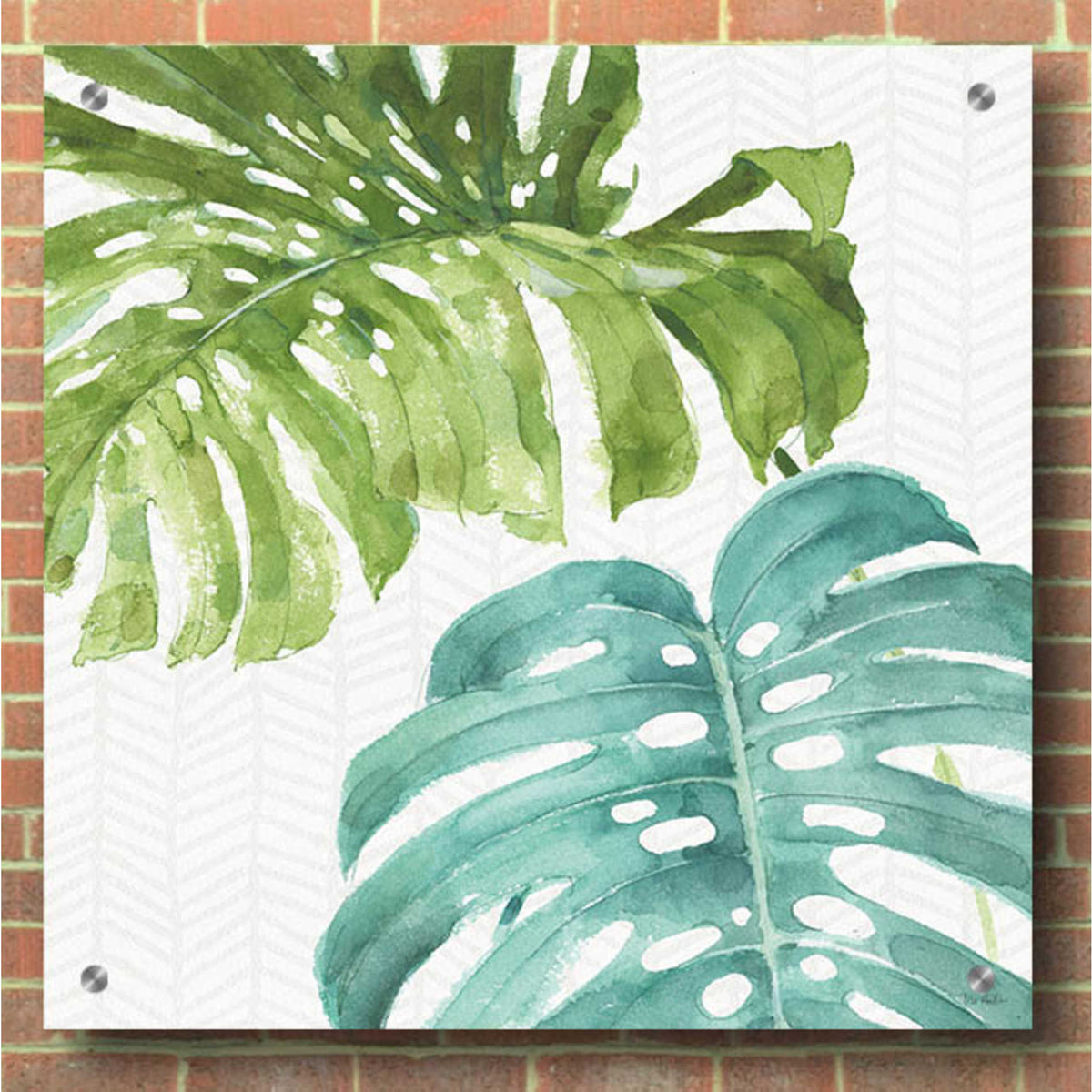 Epic Art 'Mixed Greens LXXVI' by Lisa Audit, Acrylic Glass Wall Art,36x36
