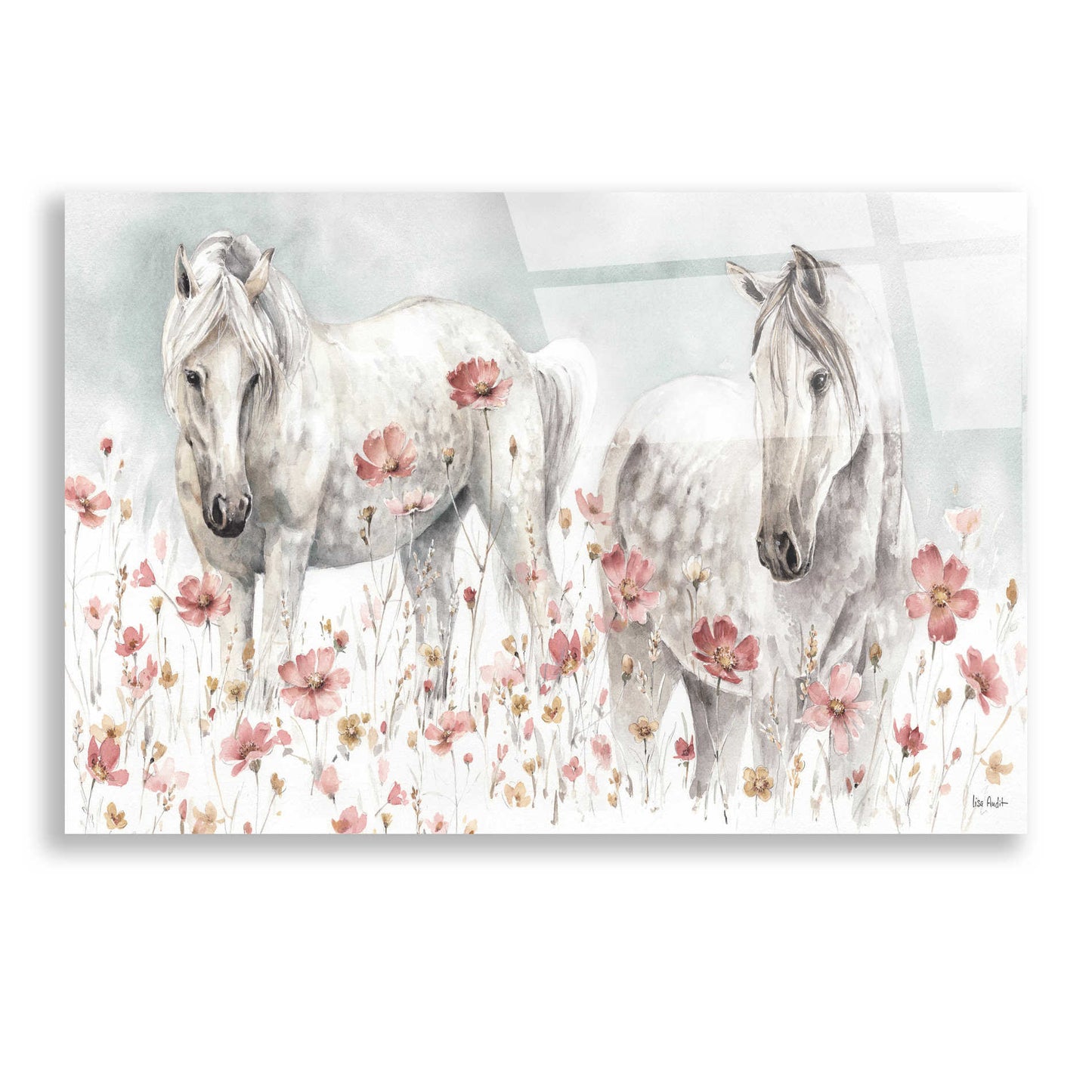 Epic Art 'Wild Horses III' by Lisa Audit, Acrylic Glass Wall Art,24x16