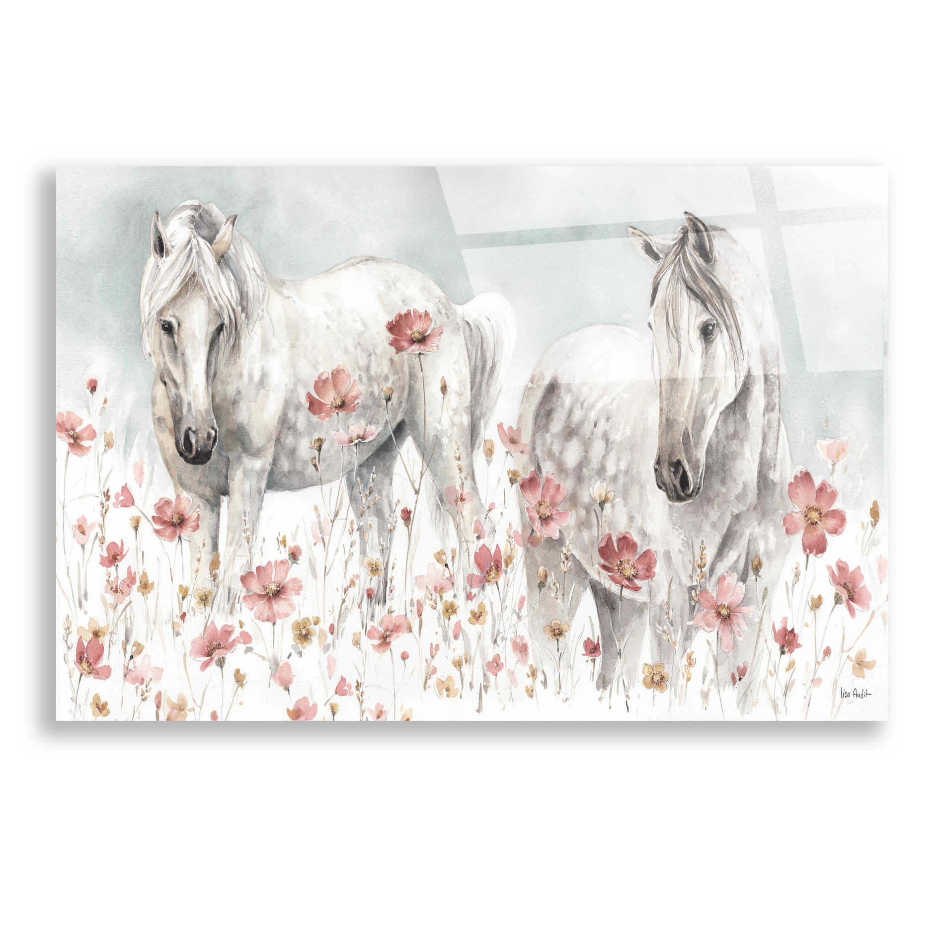 Epic Art 'Wild Horses III' by Lisa Audit, Acrylic Glass Wall Art,24x16