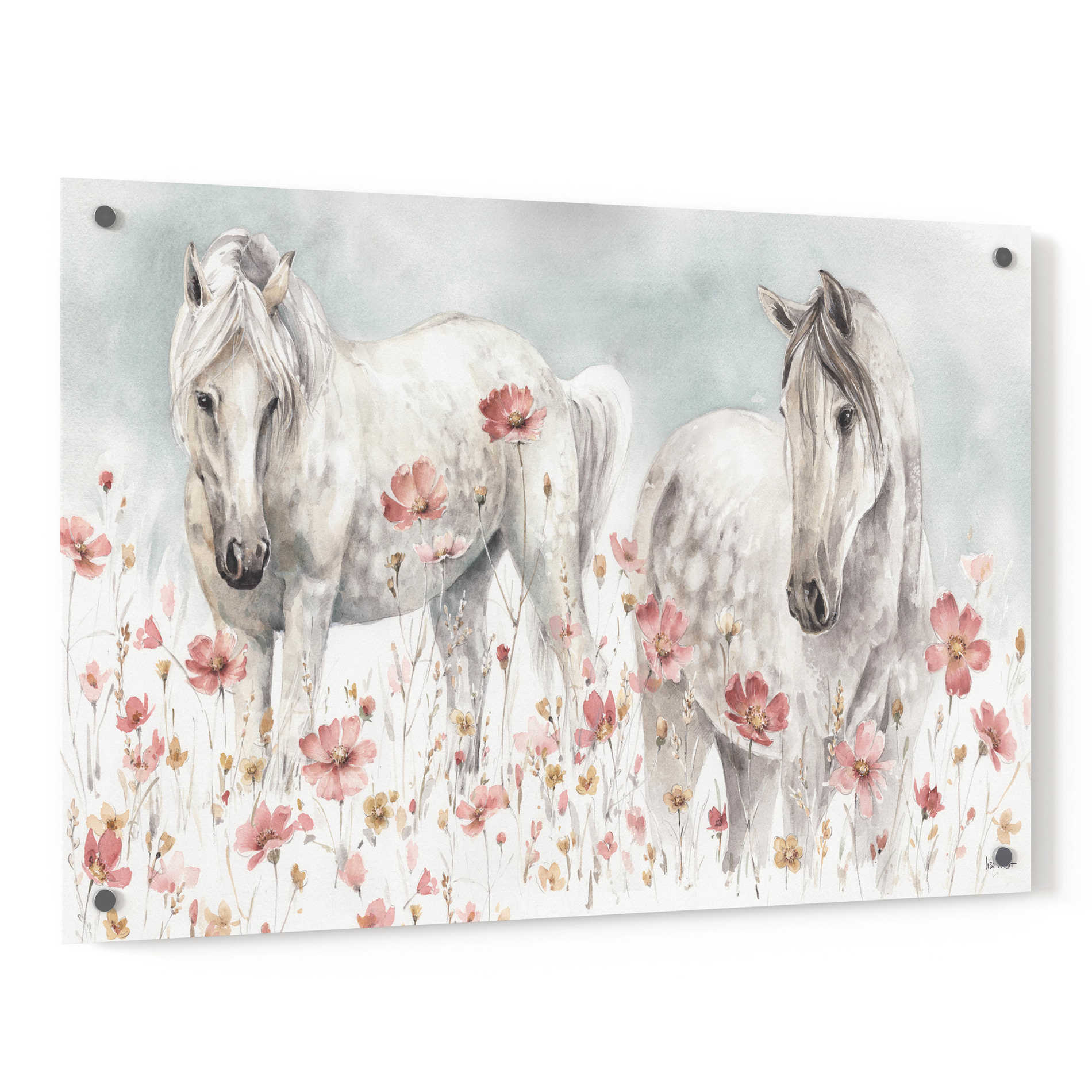 Epic Art 'Wild Horses III' by Lisa Audit, Acrylic Glass Wall Art,36x24