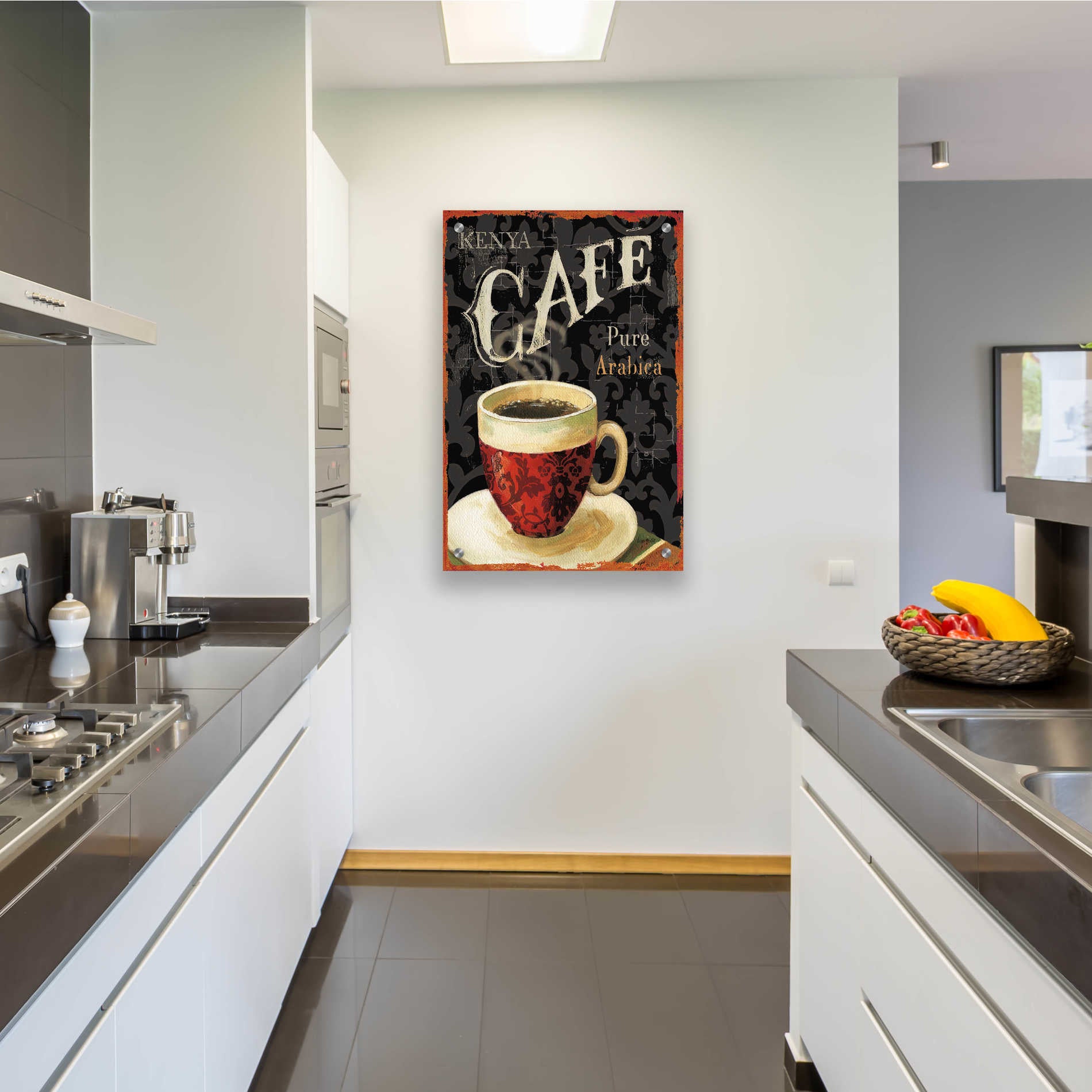 Epic Art 'Todays Coffee I' by Lisa Audit, Acrylic Glass Wall Art,24x36