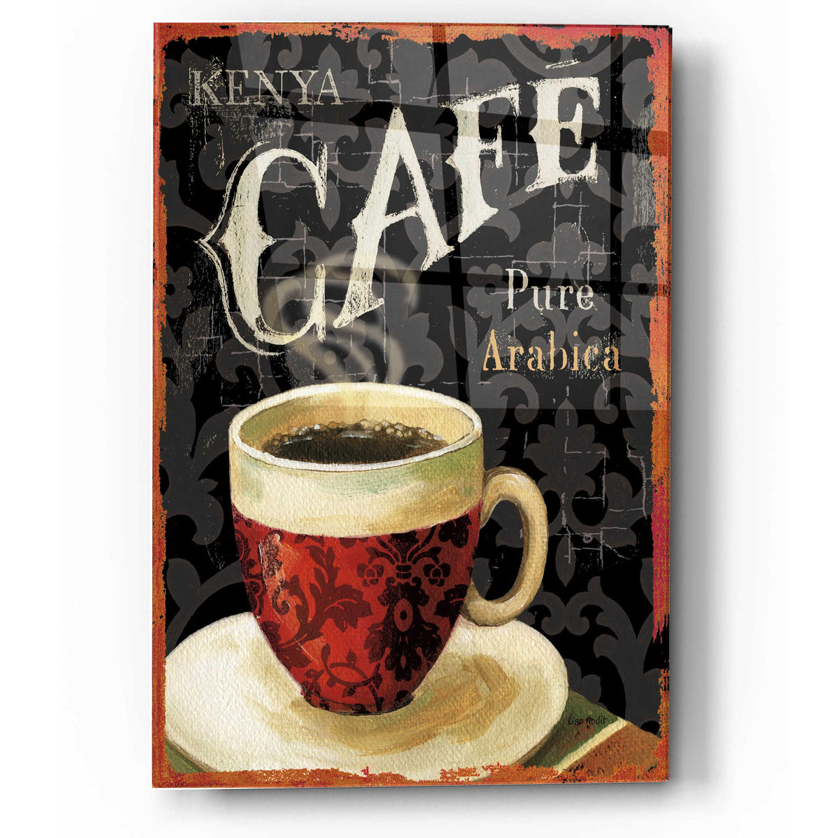 Epic Art 'Todays Coffee I' by Lisa Audit, Acrylic Glass Wall Art