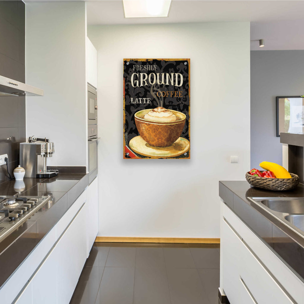 Epic Art 'Today s Coffee II' by Lisa Audit, Acrylic Glass Wall Art,24x36