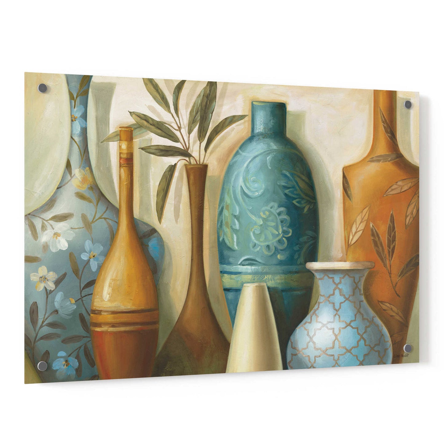 Epic Art 'Blue Morocco' by Lisa Audit, Acrylic Glass Wall Art,36x24