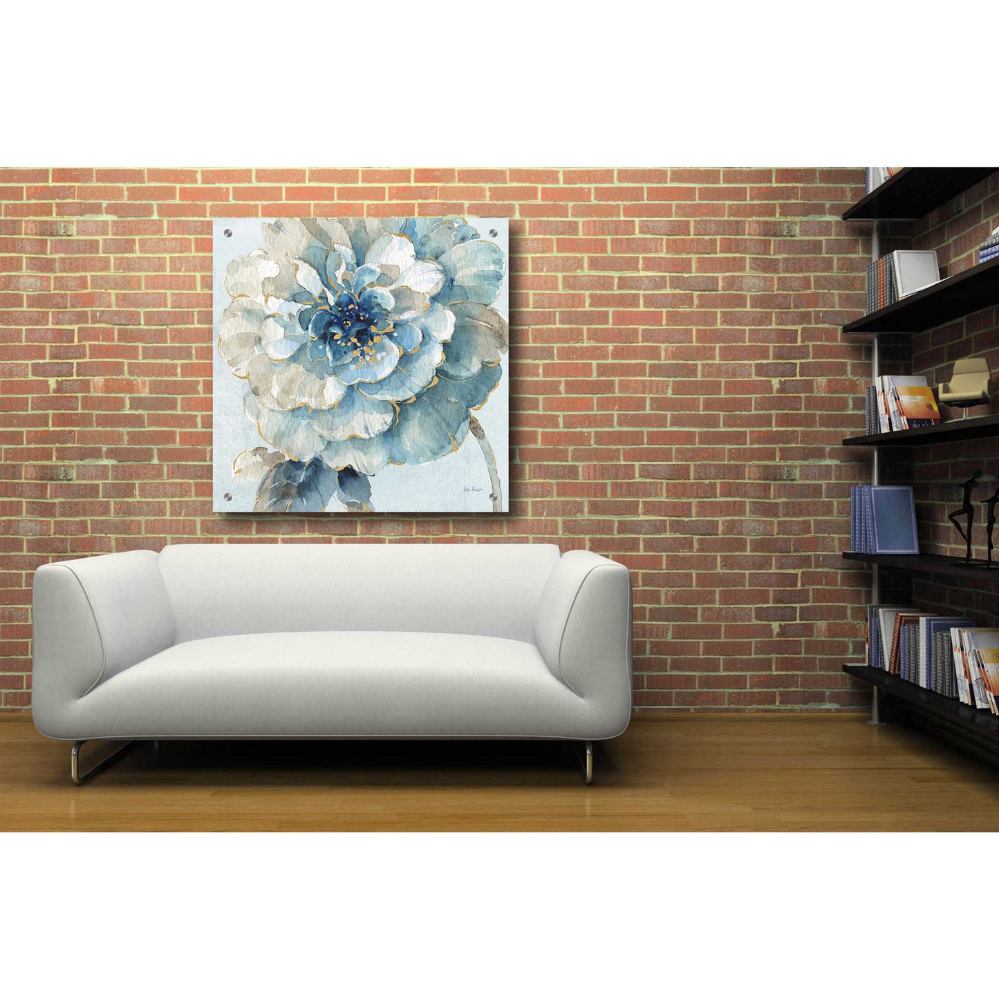 Epic Art 'Indigold VII Light Blue' by Lisa Audit, Acrylic Glass Wall Art,36x36