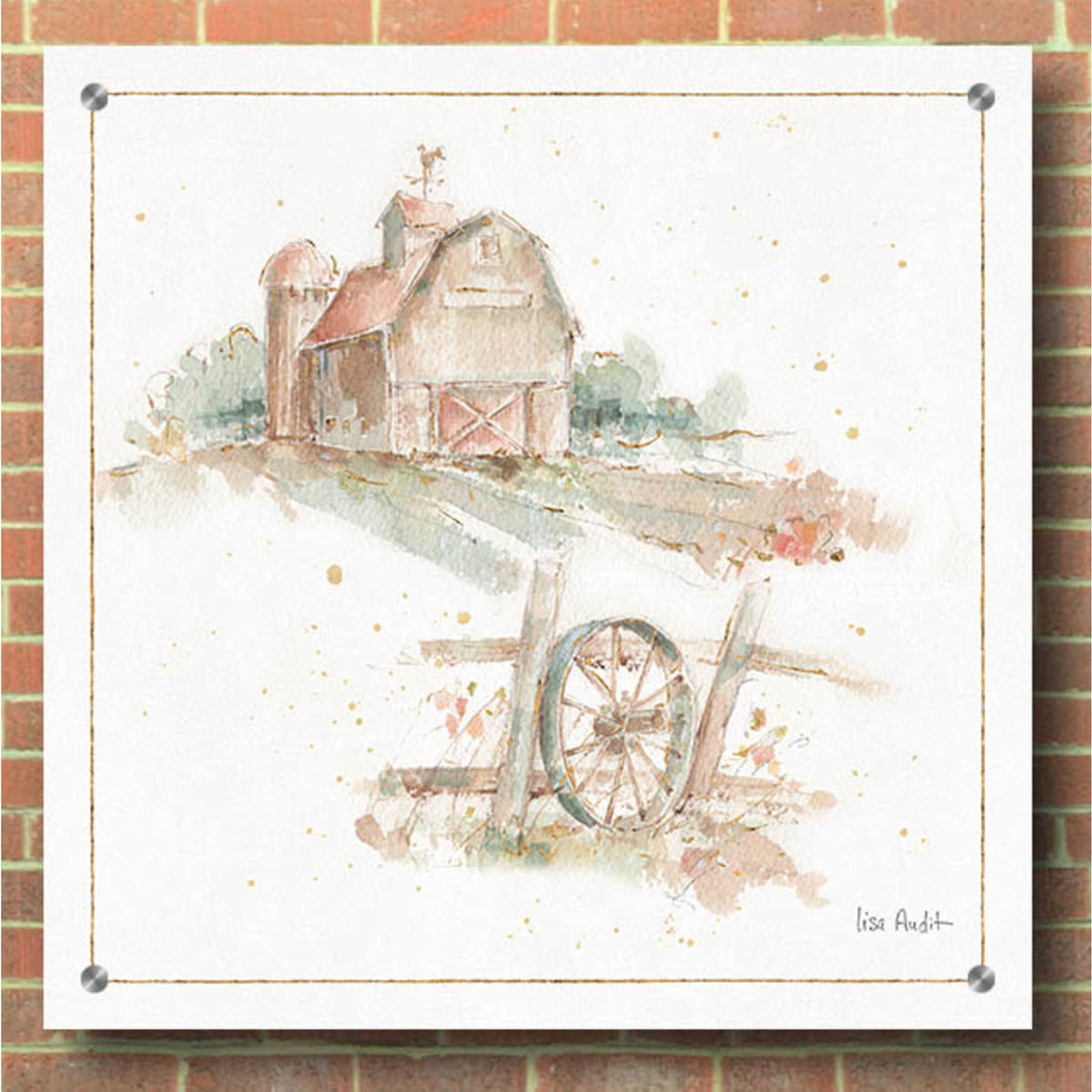 Epic Art 'Farm Friends XV' by Lisa Audit, Acrylic Glass Wall Art,36x36