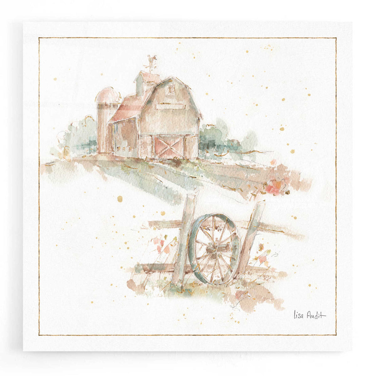 Epic Art 'Farm Friends XV' by Lisa Audit, Acrylic Glass Wall Art