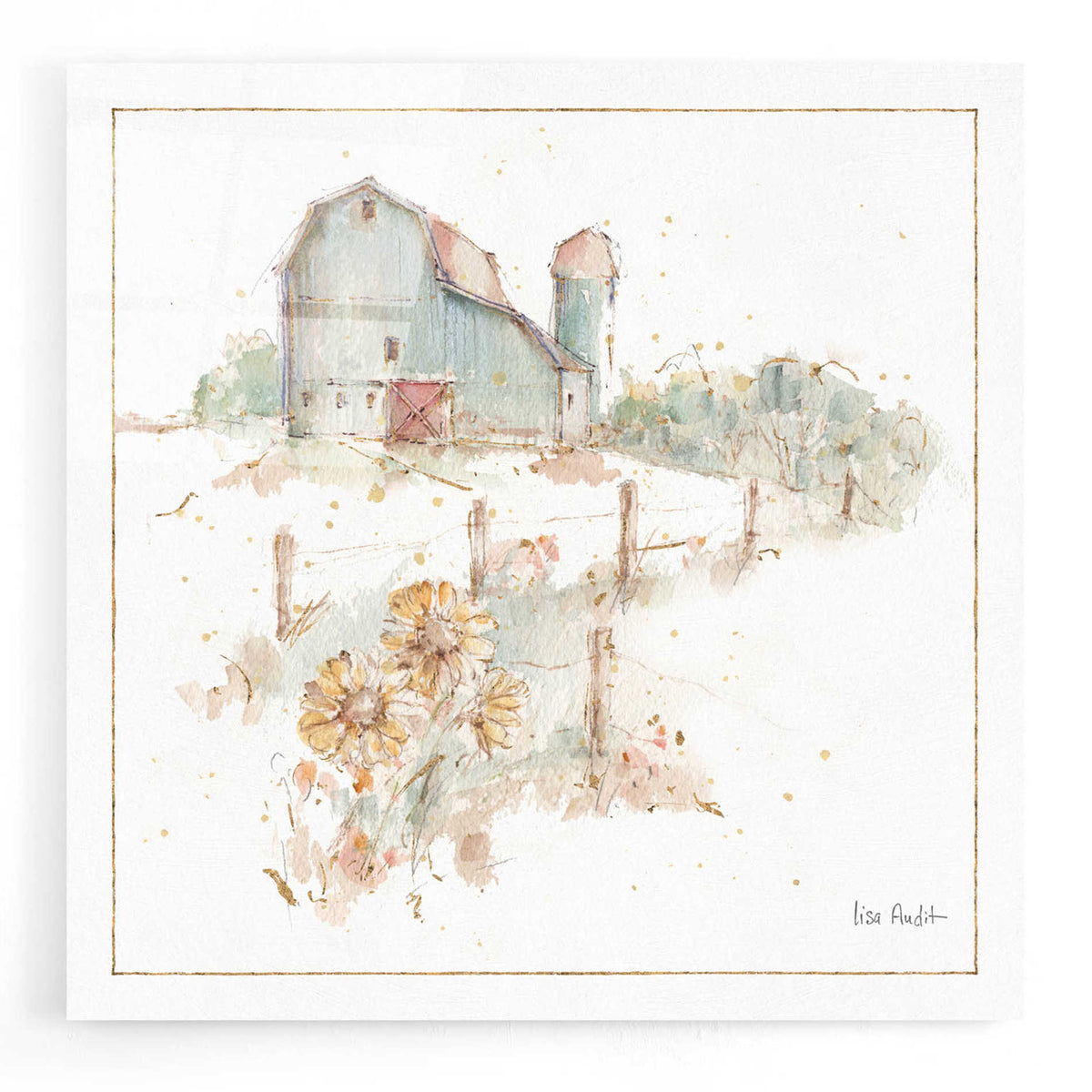 Epic Art 'Farm Friends XIV' by Lisa Audit, Acrylic Glass Wall Art